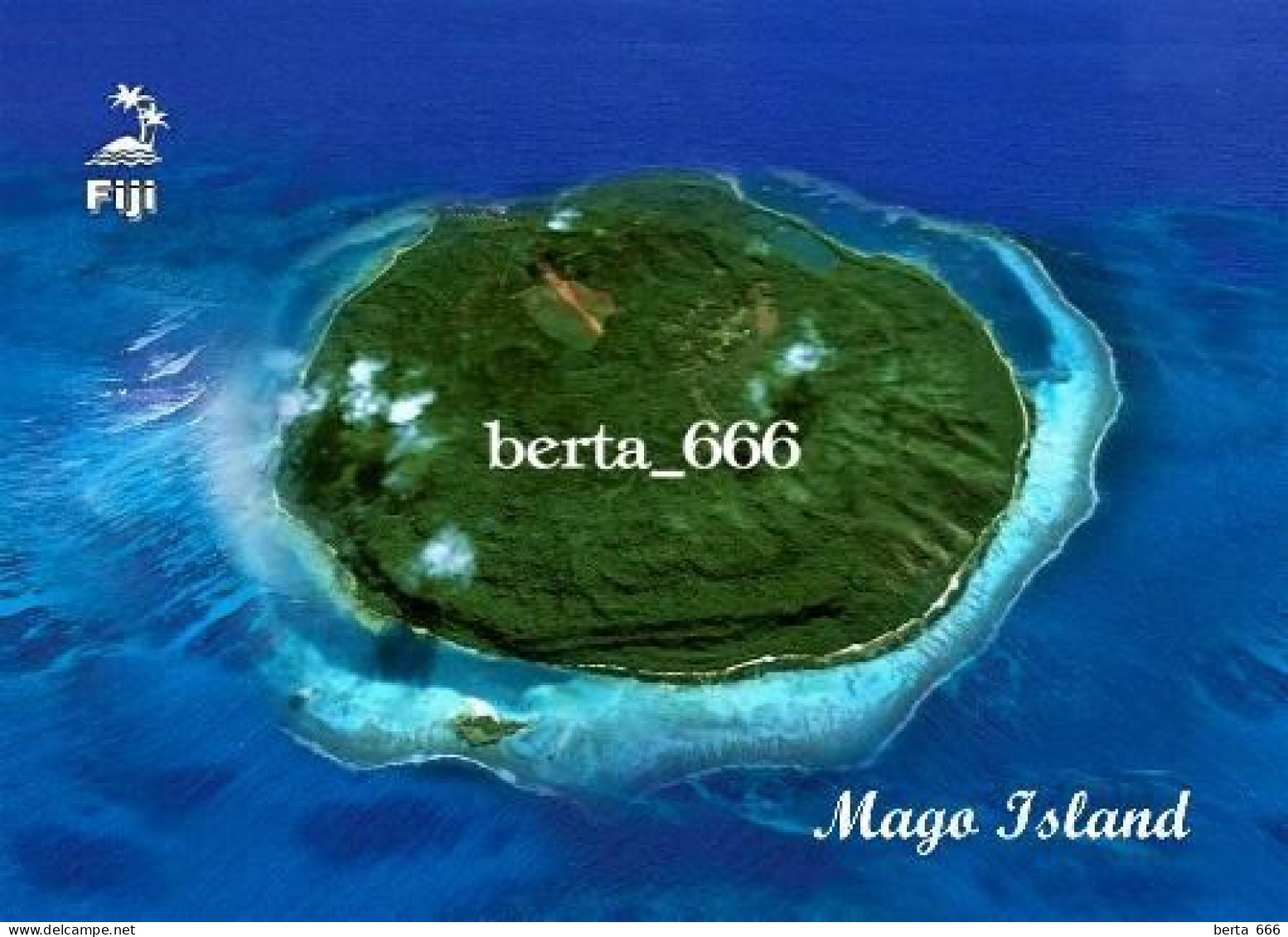 Fiji Islands Mago Island Aerial View New Postcard - Fidschi