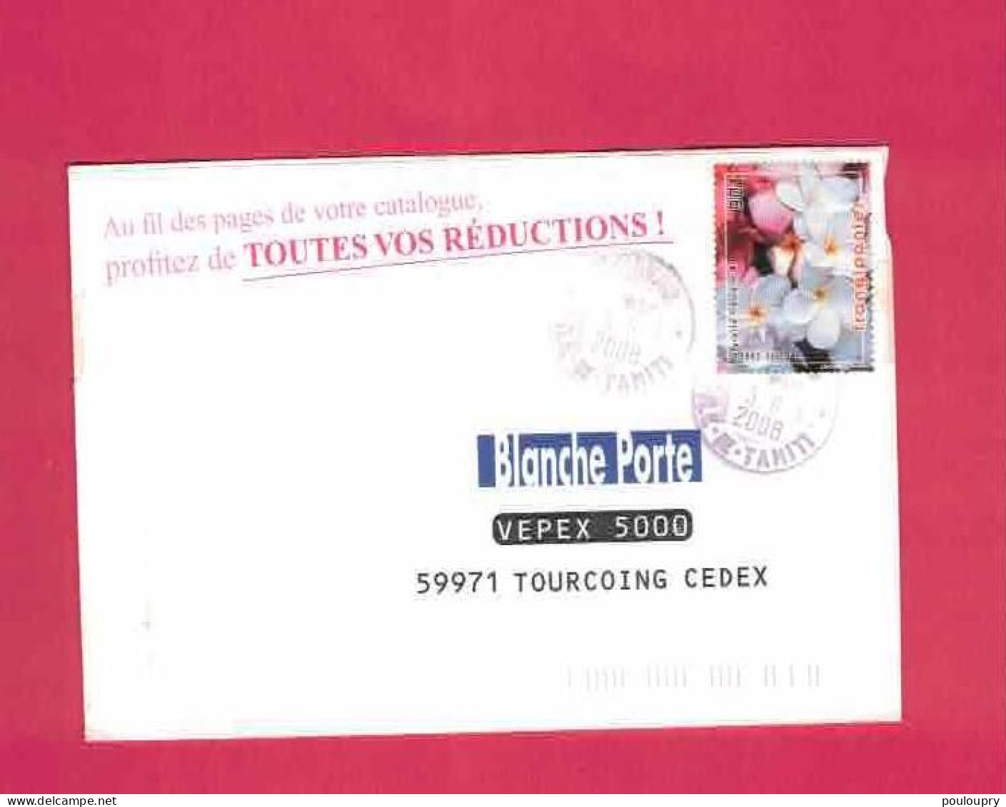 Lettre De 2008 Pour La France - YT N° 775 - Fleur - Frangipanier - Brieven En Documenten