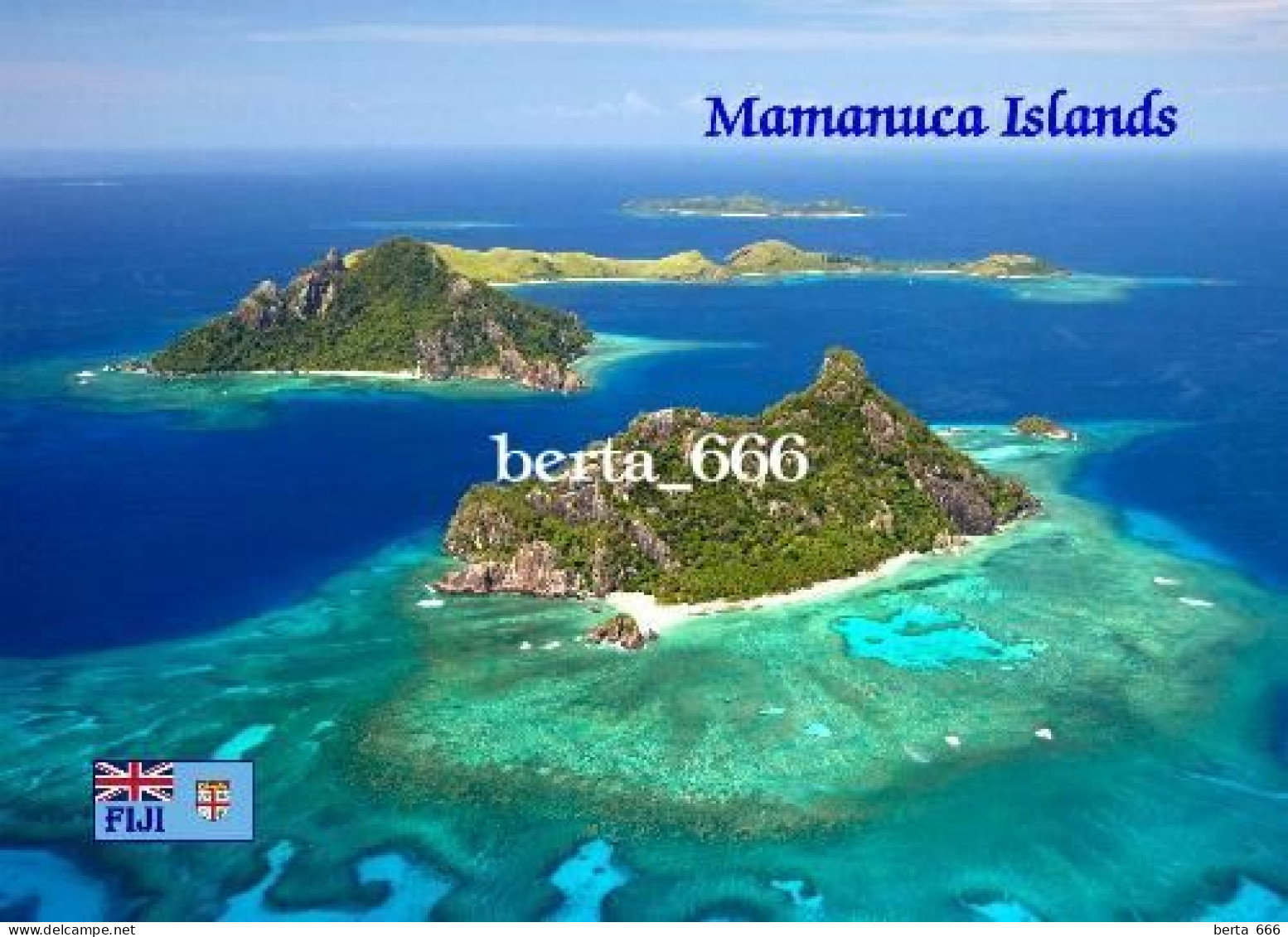 Fiji Islands Mamanuca Islands Aerial View New Postcard - Fiji