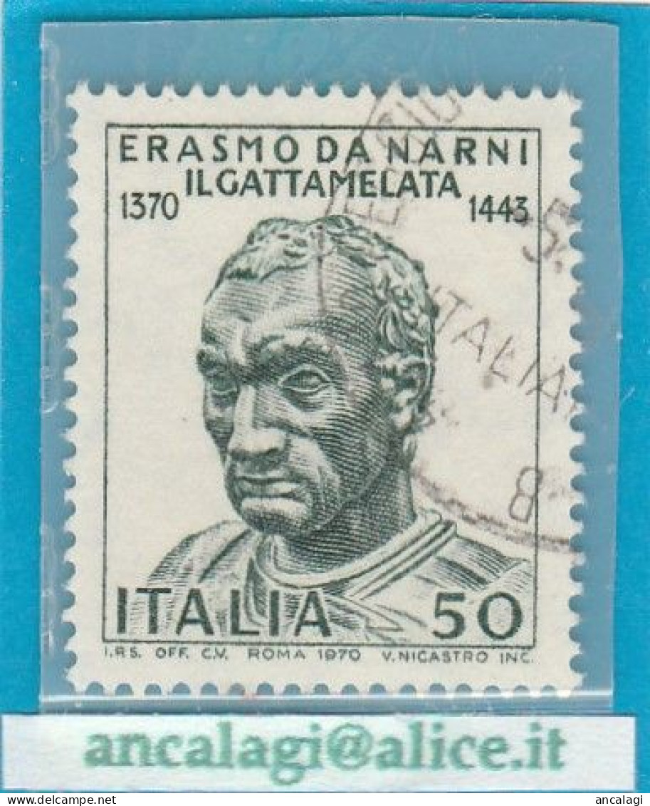 USATI ITALIA 1970 - Ref.0257 "ERASMO DA NARNI Detto IL GATTAMELATA" 1 Val. - - 1961-70: Oblitérés