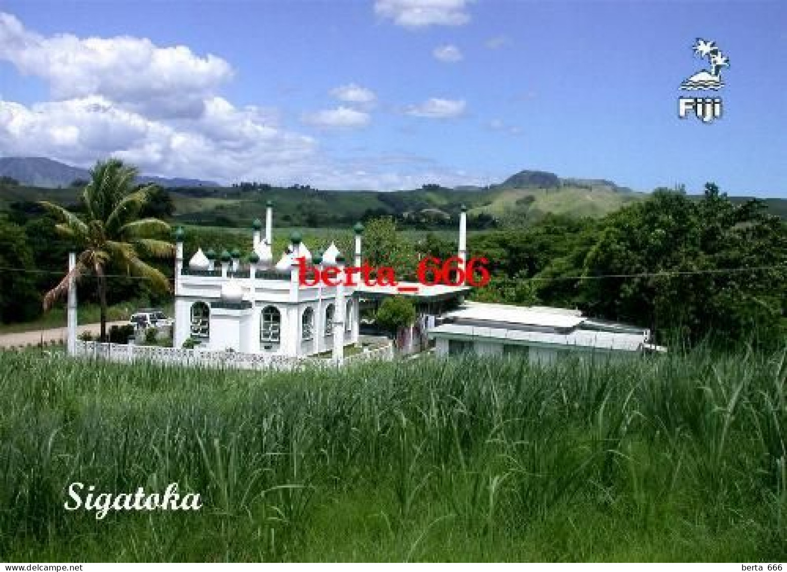 Fiji Islands Sigatoka Mosque New Postcard - Fidji