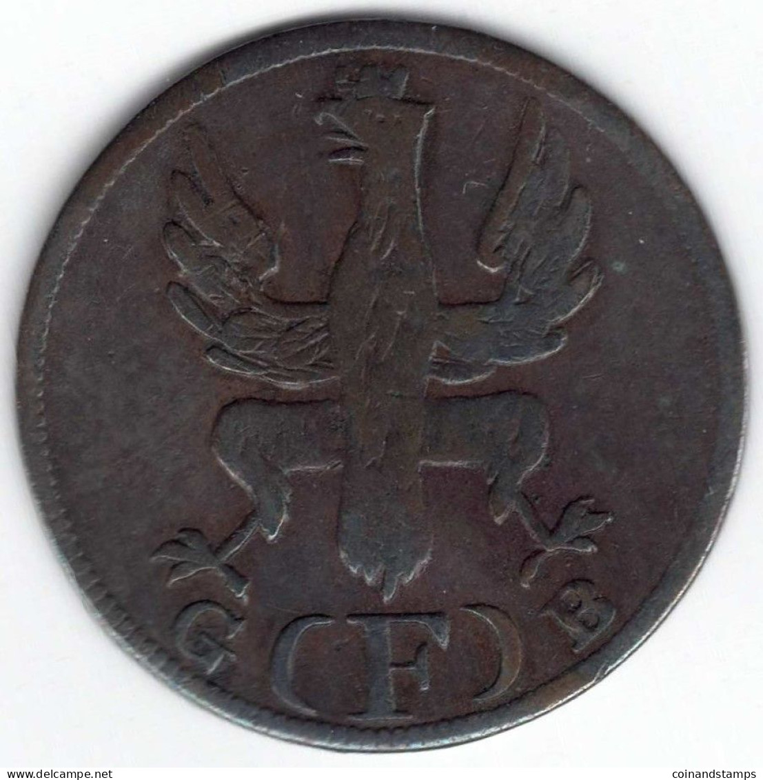 Frankfurt I Heller 1821 G(F)B (Cu.) Jaeger 10, AKS 30, Kl. Kr., Ss- - Kleine Munten & Andere Onderverdelingen