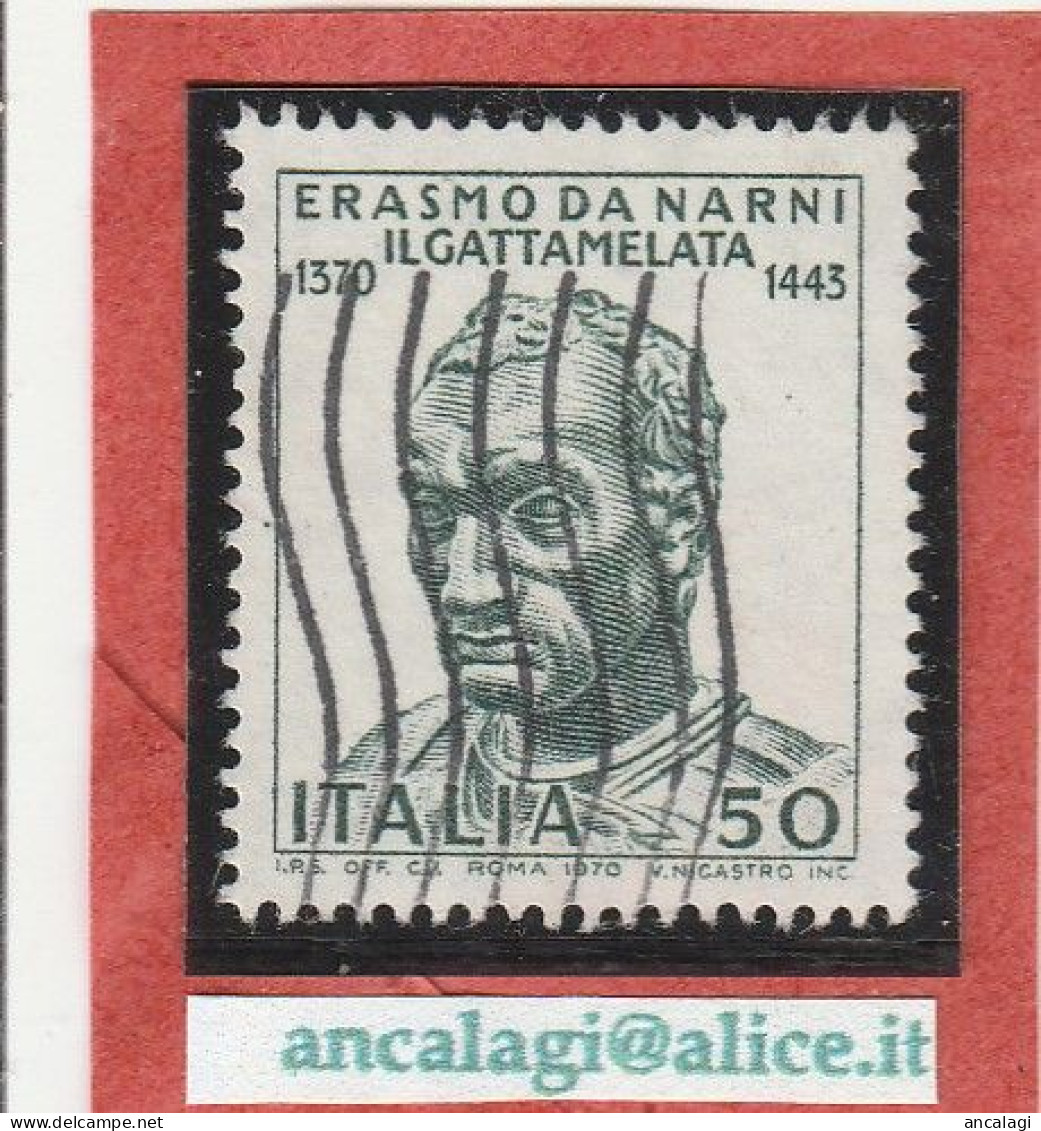 USATI ITALIA 1970 - Ref.0257B "ERASMO DA NARNI Detto IL GATTAMELATA" 1 Val. - - 1961-70: Used