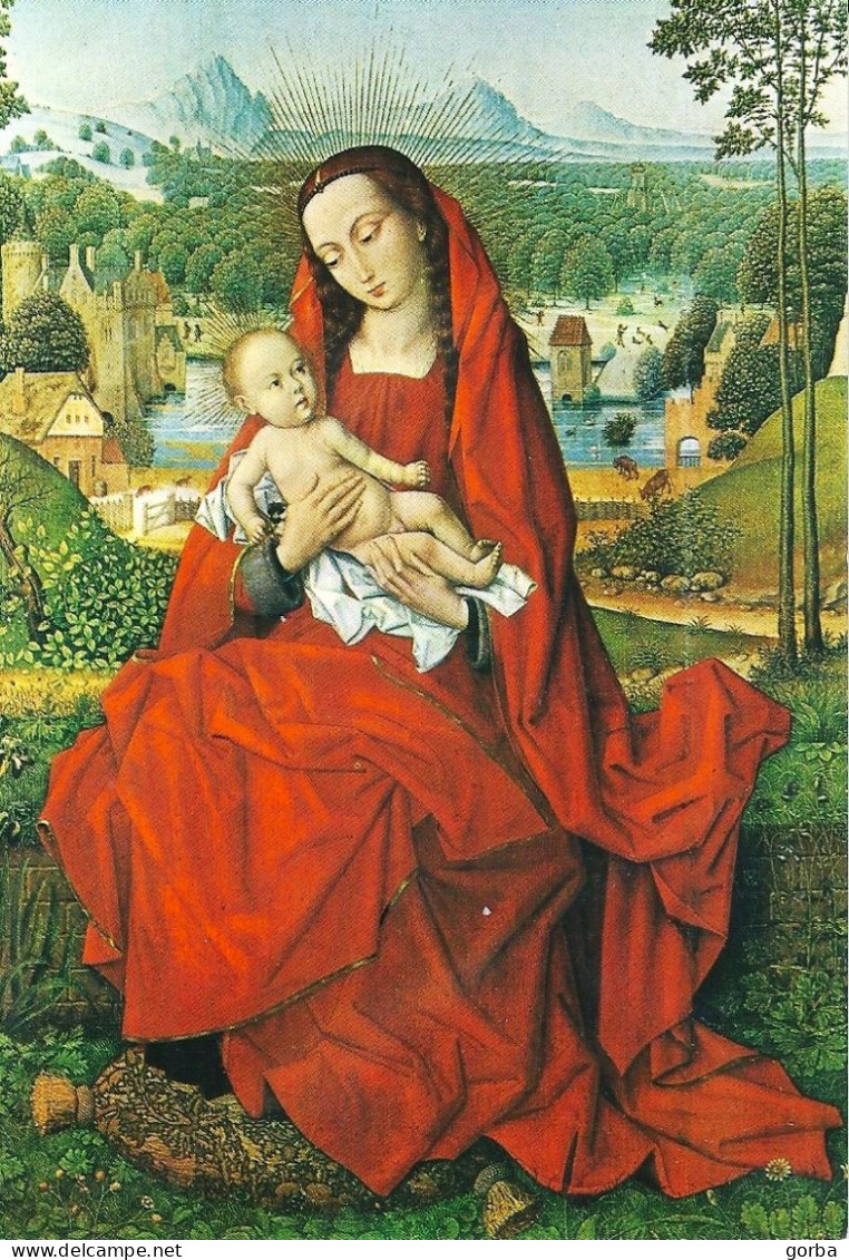 *CPM -  ESPAGNE - CASTILLE ET LEON - BURGOS (Catedral) - "La Vierge à L'enfant" Peinture De Memling - Burgos