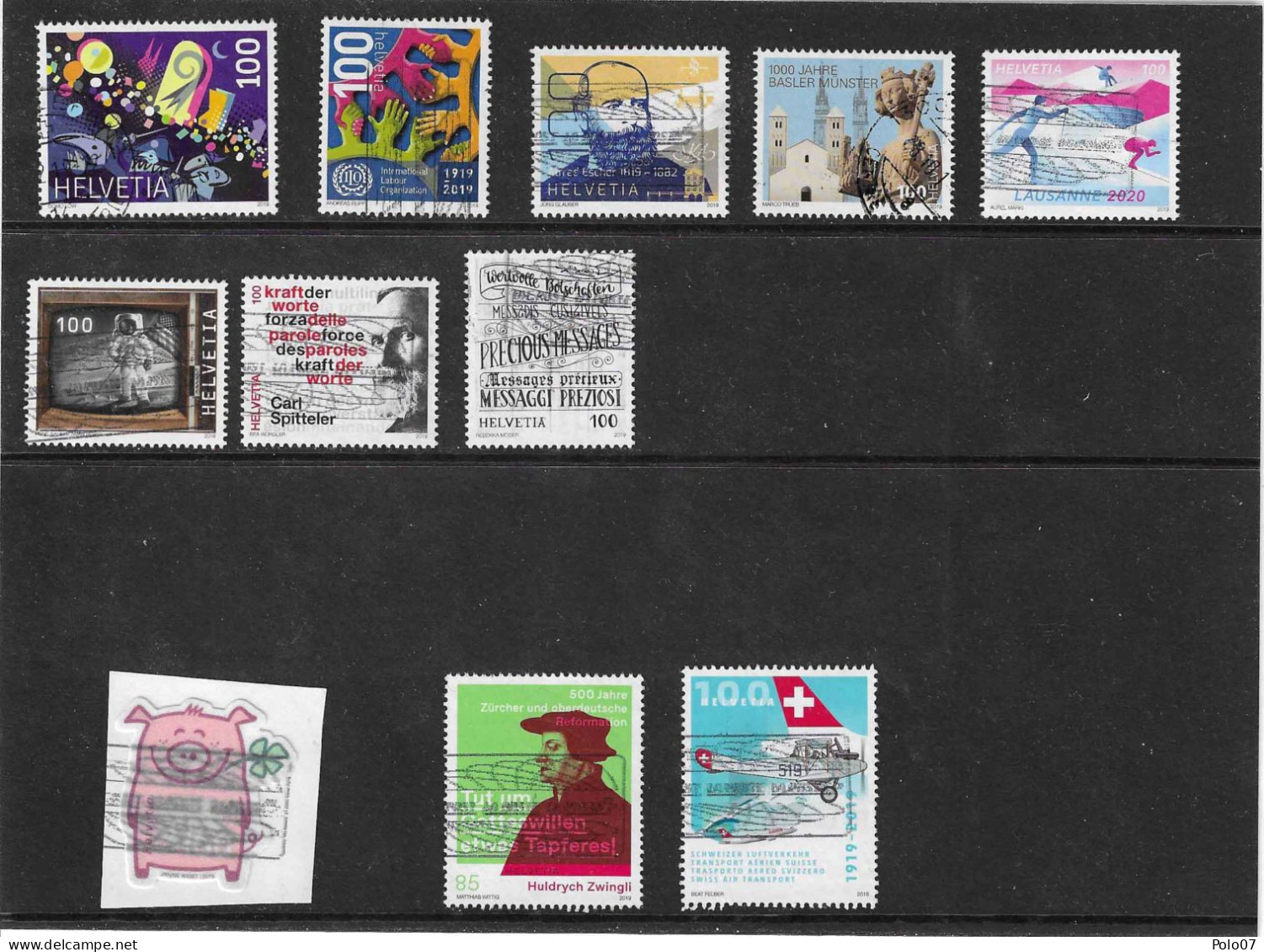 2019 Batch 08 (TOUS LES TIMBRES ISOLÉS DE L'ANNÉE) - Used Stamps