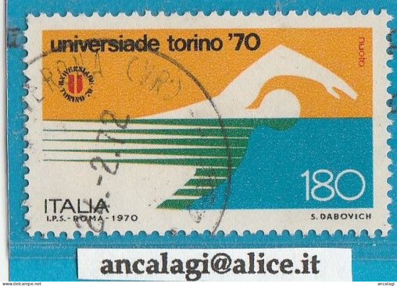 USATI ITALIA 1970 - Ref.0258A "UNIVERSIADI, TORINO" 1 Val. - - 1961-70: Used