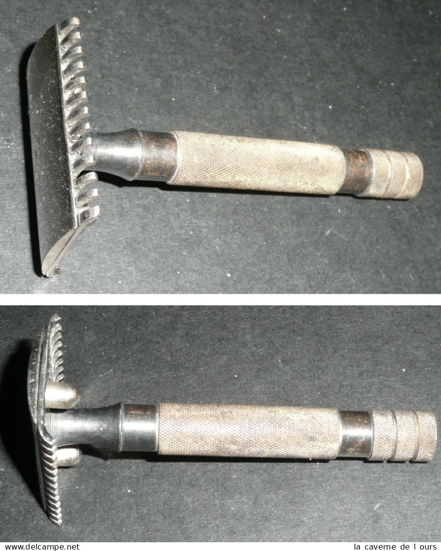 Rare Ancien Rasoir à Main LE POILU, Razor Barber Shop, Breveté SGCO - Materiale Di Profumeria