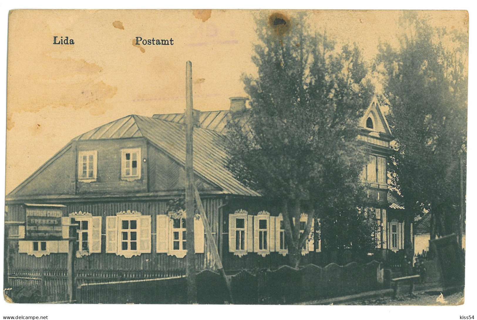 BL 29 - 24070 LIDA, Post Office, Belarus - Old Postcard - Used - 1917 - Wit-Rusland