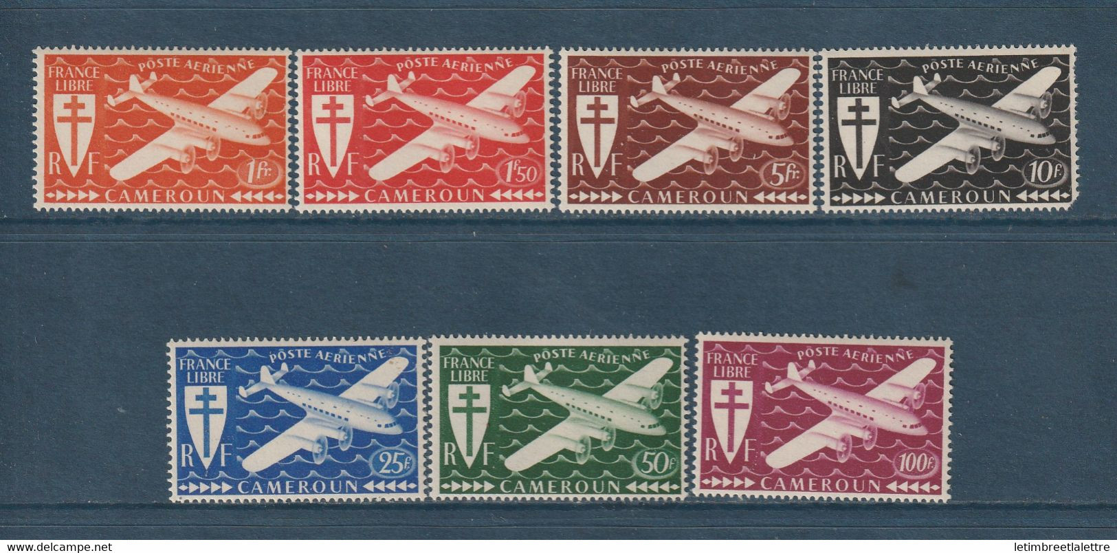 Cameroun - Poste Aérienne - YT N° 12 à 18 ** - Neuf Sans Charnière - 1942 - Poste Aérienne