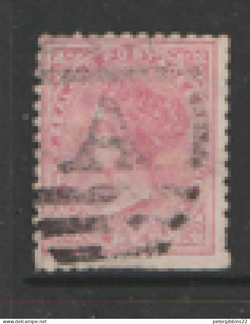 New Zealand  1890 SG  208  1d Small Star  Perf 12x11.1/2  Clipped Lower Perfs    Fine Used - Oblitérés