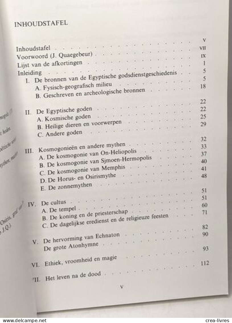 De Godsdienst Van Het Oude Egypte - Archeologie