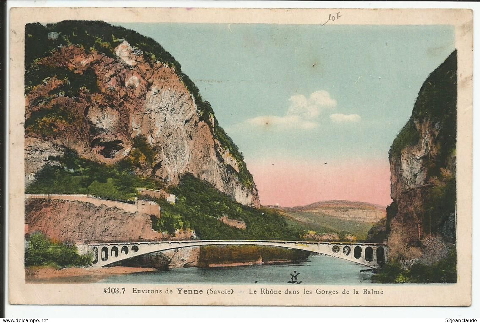 Les Environs Le Rhone Dans Les Gorges De La Balme   1930   N°4103.7 - Yenne