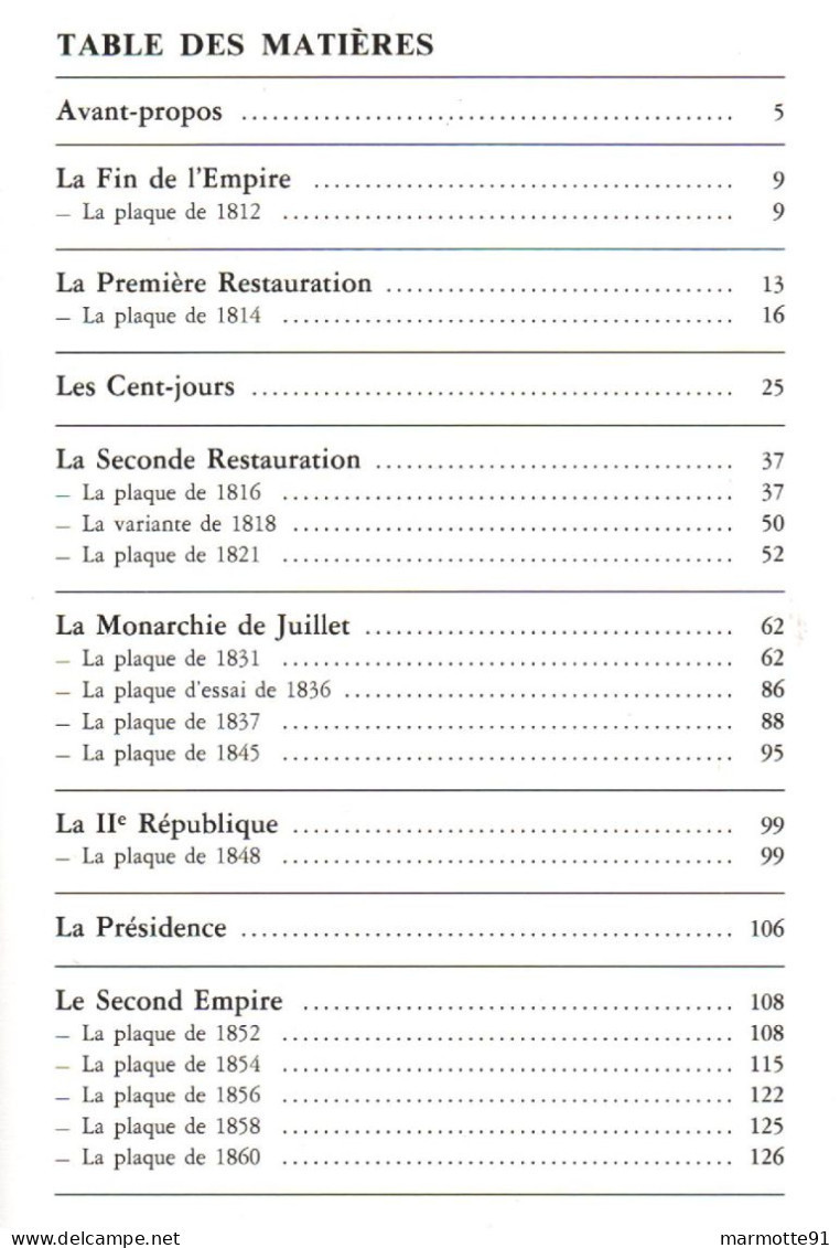 PLAQUES DE SHAKOS SHAPSKAS BONNETS A POILS LYS COQ AIGLE 1814 1870 RESTAURATION EMPIRE  PAR CH. BLONDIEAU TOME 2 - Casques & Coiffures