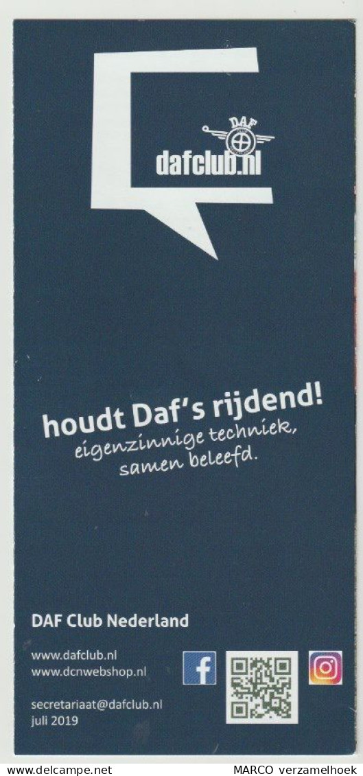 Brochure-leaflet: DAF Club Nederland (NL) - Voitures