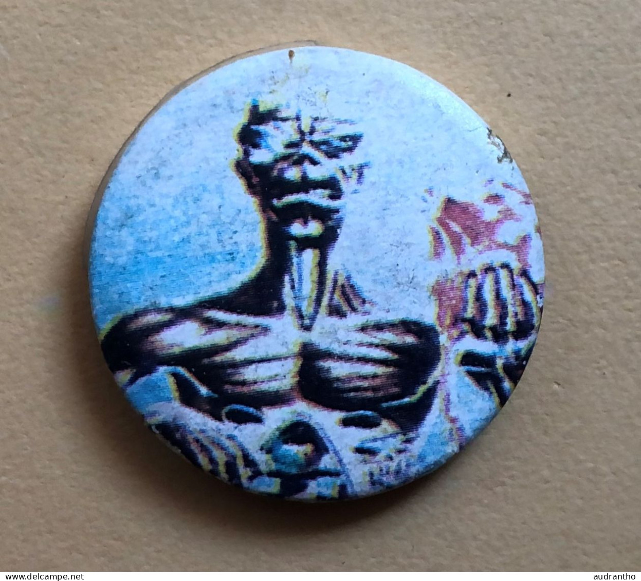 Rare Badge Vintage Musique IRON MAIDEN - Objetos Derivados