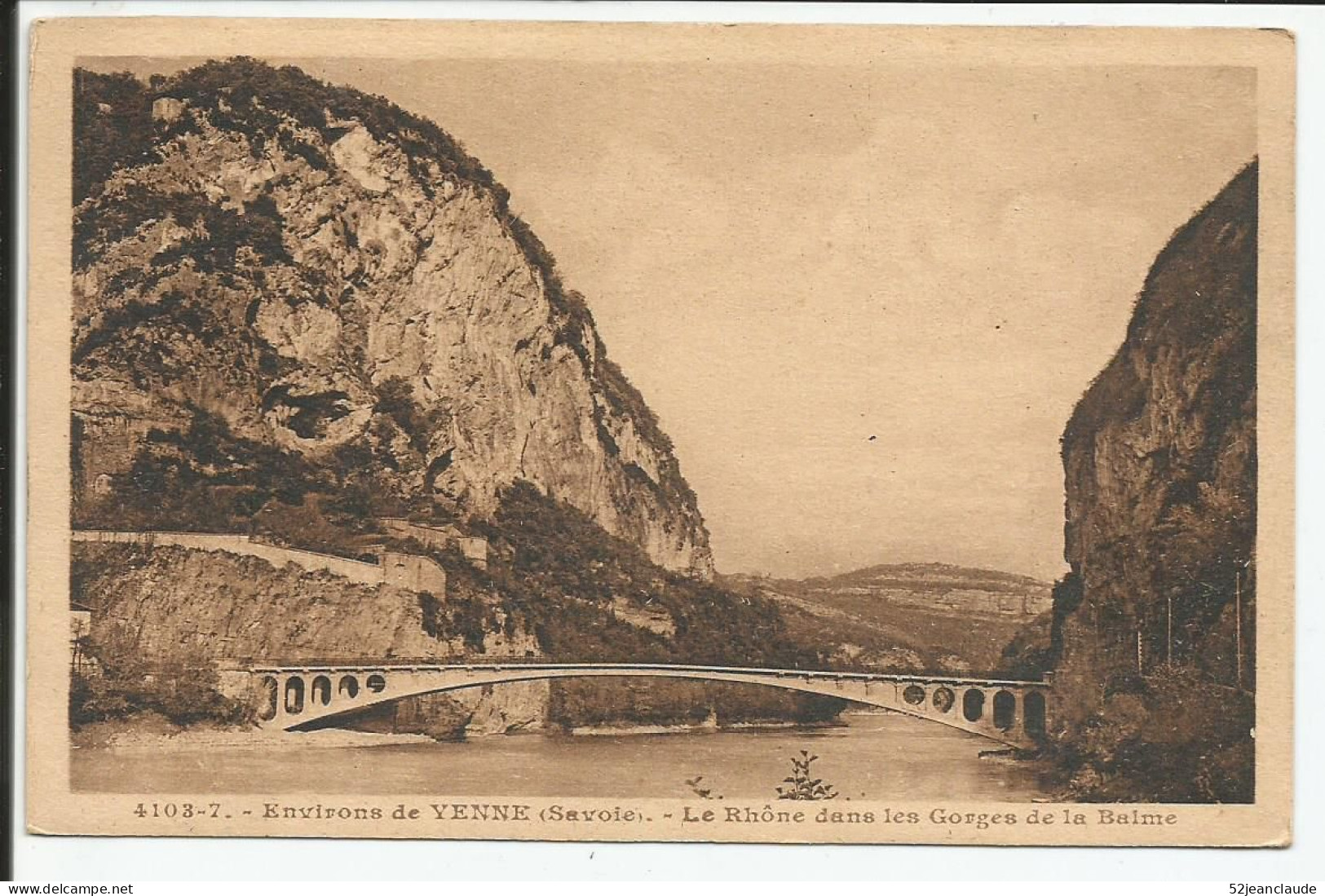 Les Environs Le Rhone Dans Les Gorges De La Balme   1940   N°4103.7 - Yenne