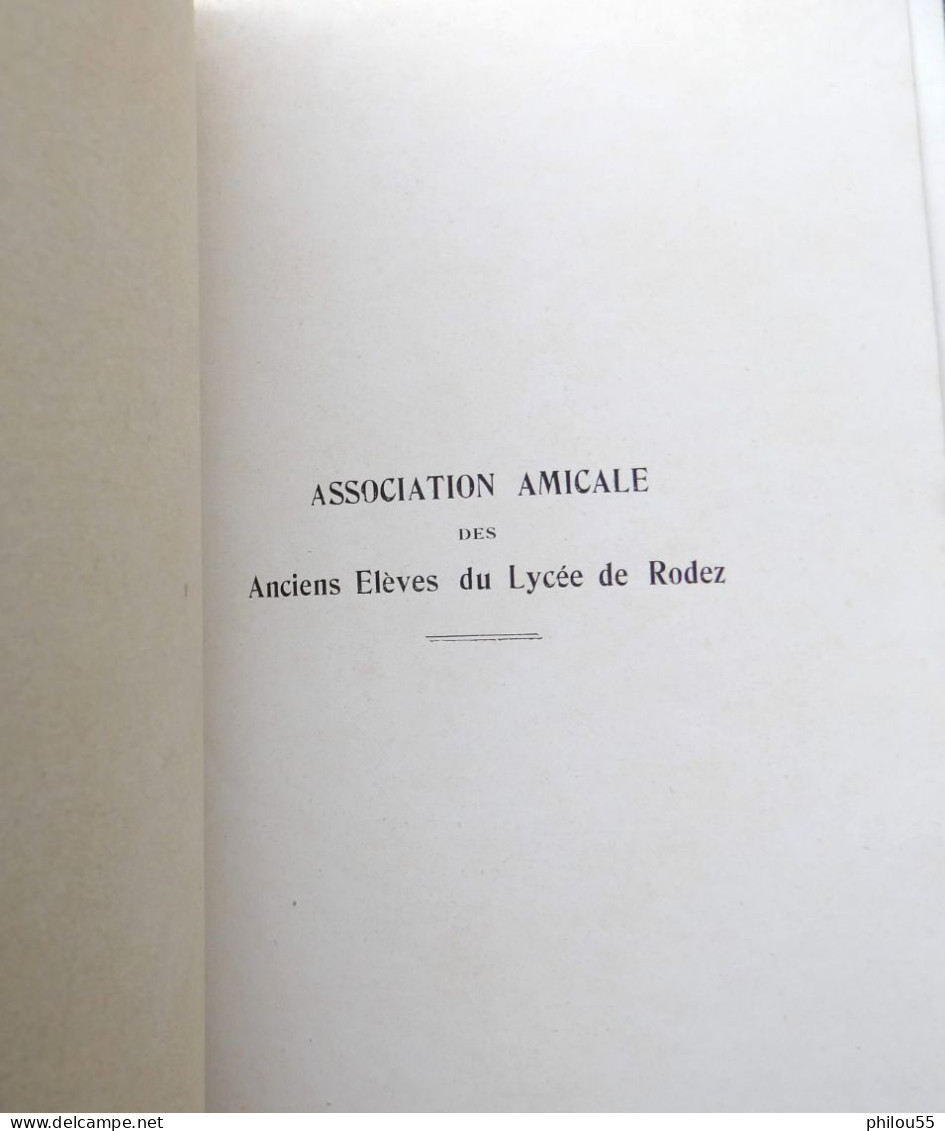 12 RODEZ Annuaire Des Anciens Eleves Du Lycee De RODEZ 1914 - Midi-Pyrénées