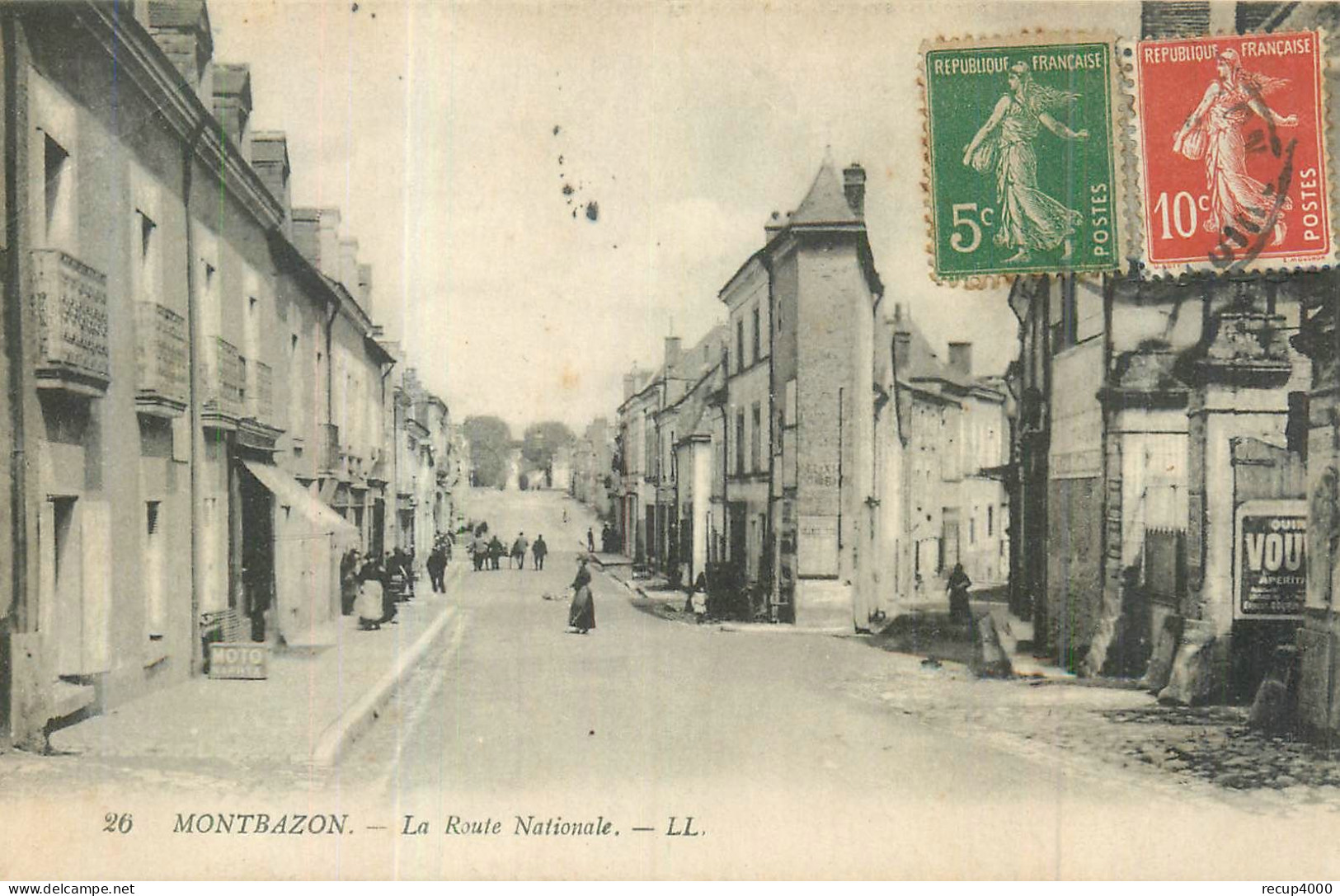 37 MONTBAZON  La Route Nationale   2 Scans - Montbazon