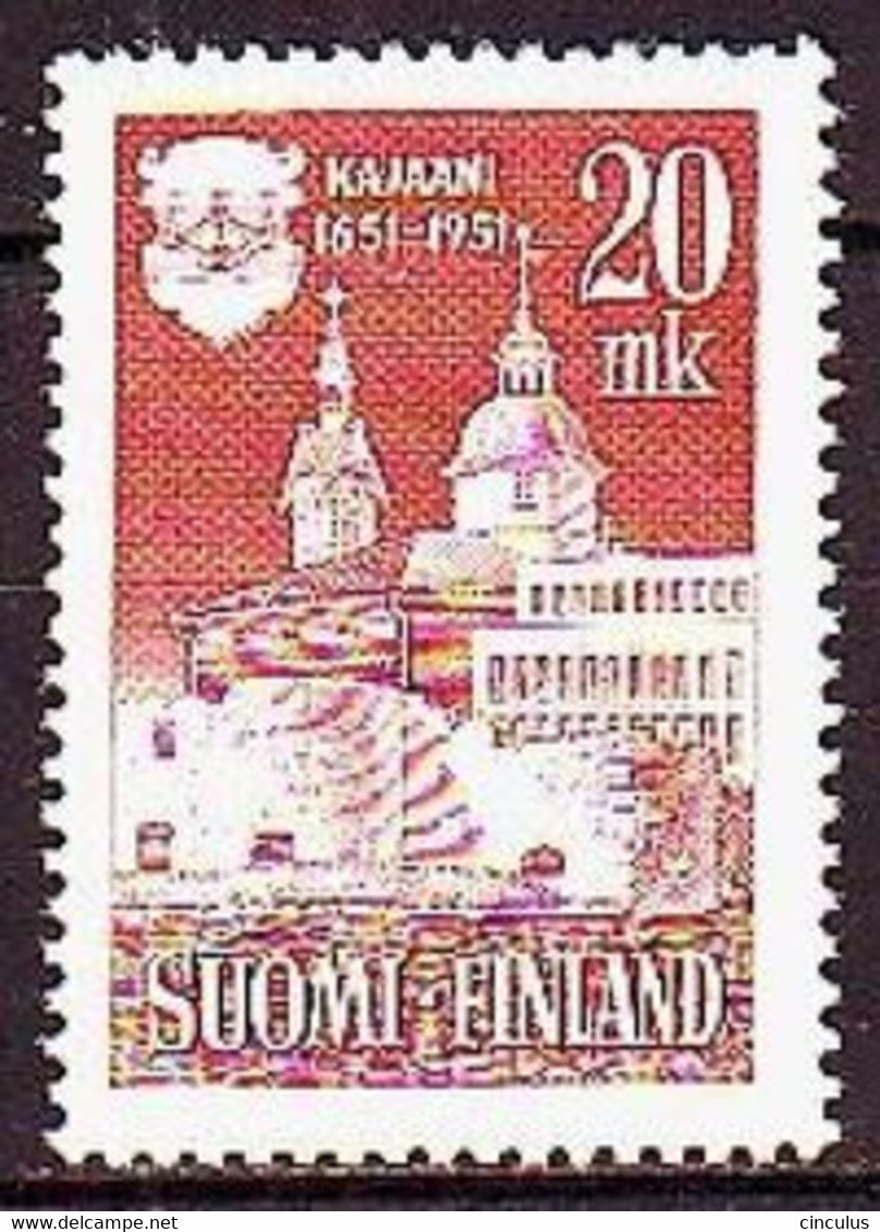 1951. Finland. 300th Anniversary Kajaani (Kajana). MNH. Mi. Nr. 395 - Nuovi