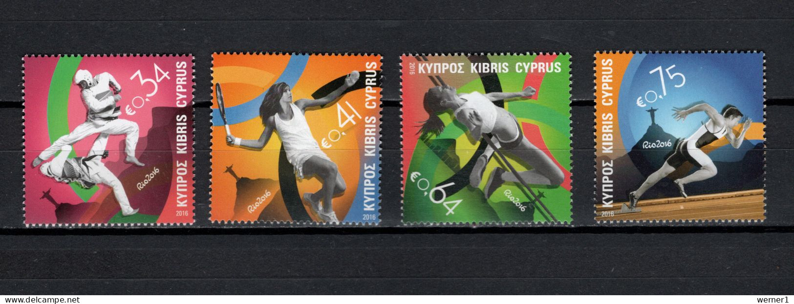 Cyprus 2016 Olympic Games Rio De Janeiro Set Of 4 MNH - Summer 2016: Rio De Janeiro