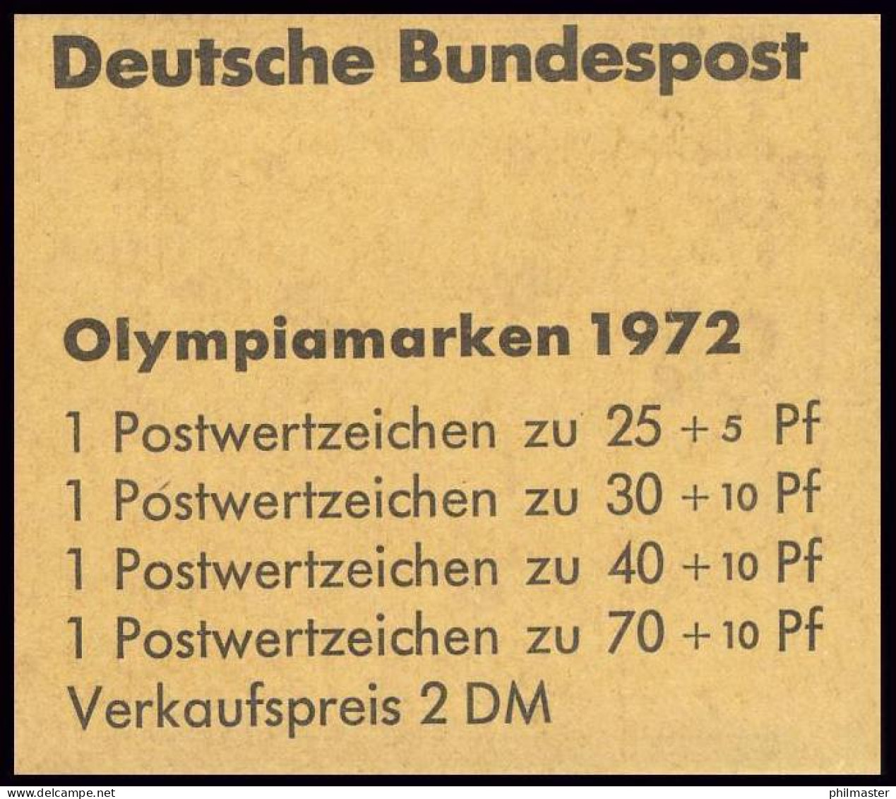 MH 17 Olympiamarken 1972 - Postfrisch - 1951-1970