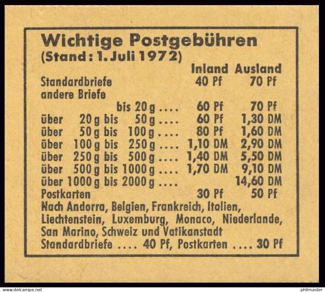 MH 17 Olympiamarken 1972 - Postfrisch - 1951-1970