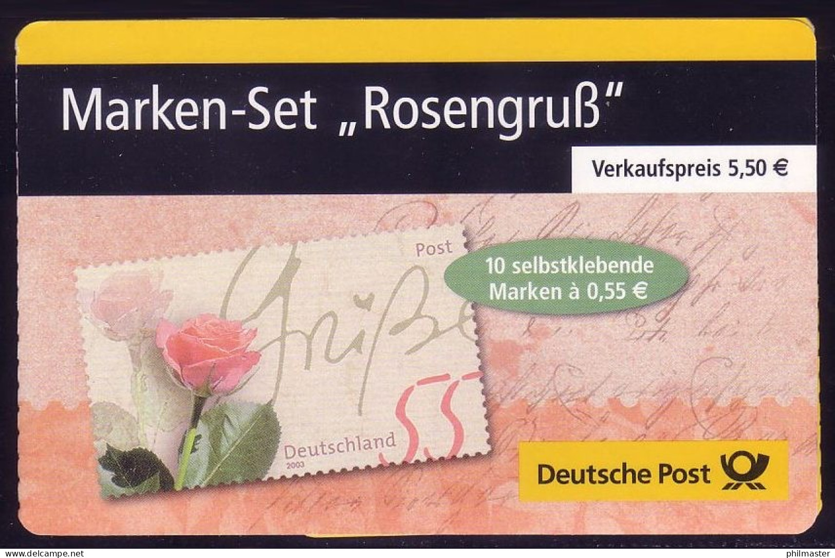 51a MH Rosengruß/sk, Produkt-Nr.: 1523 08415, ESSt Berlin 13.2.2003 - 2001-2010