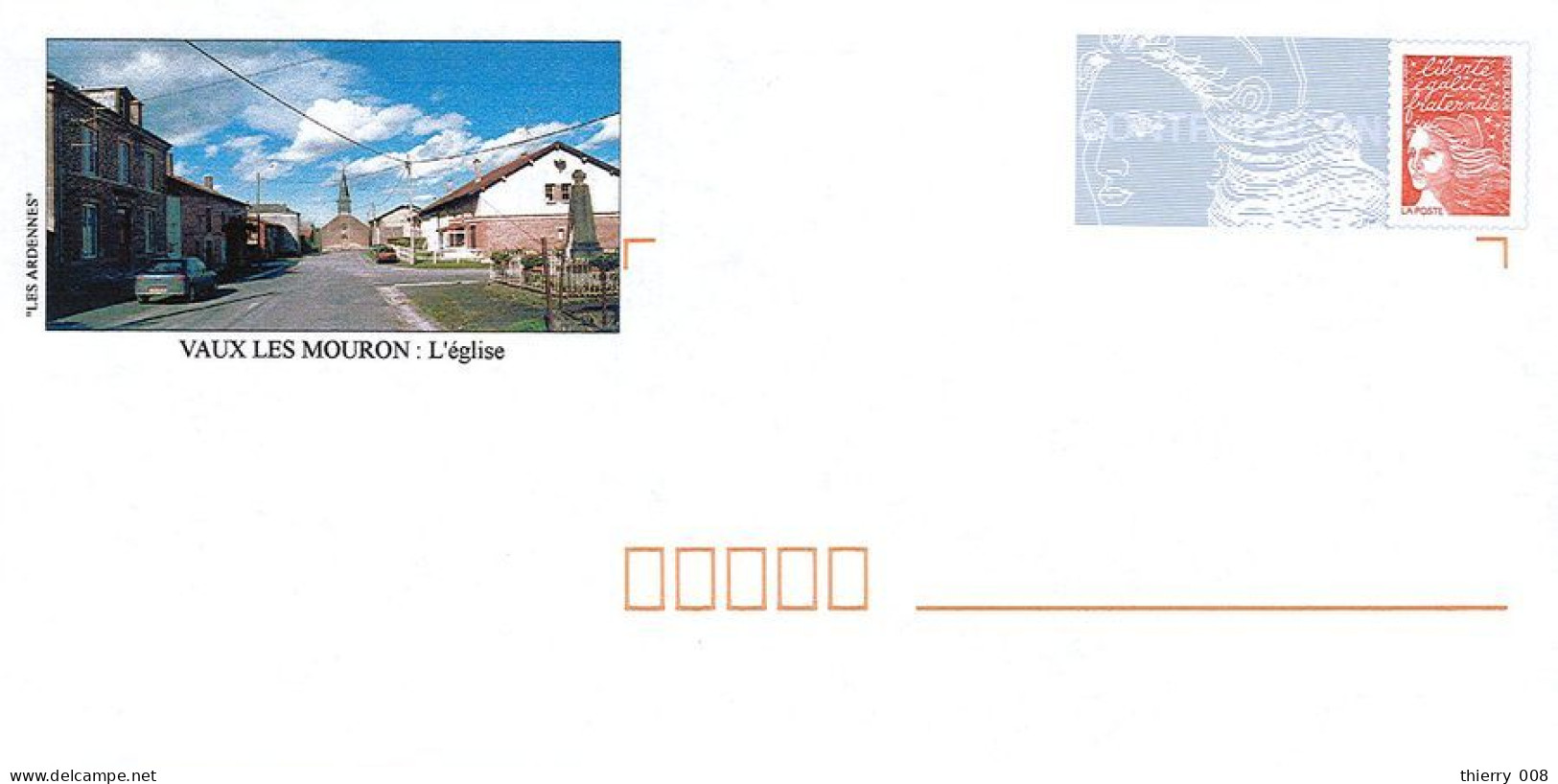 148 Enveloppes Prêt à Poster PAP 08 Ardennes Luquet Vaux Les Mouron Eglise - Prêts-à-poster: Repiquages /Luquet