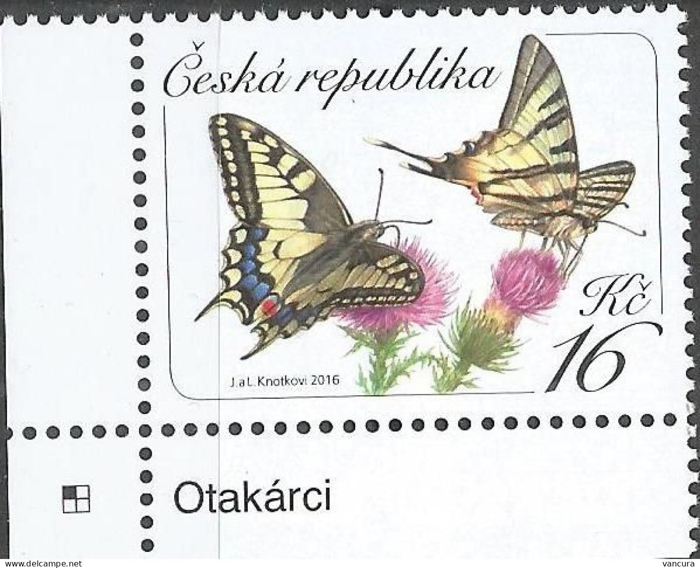 ** 883 Czech Republic Swallowtail Butterfly 2016 - Neufs