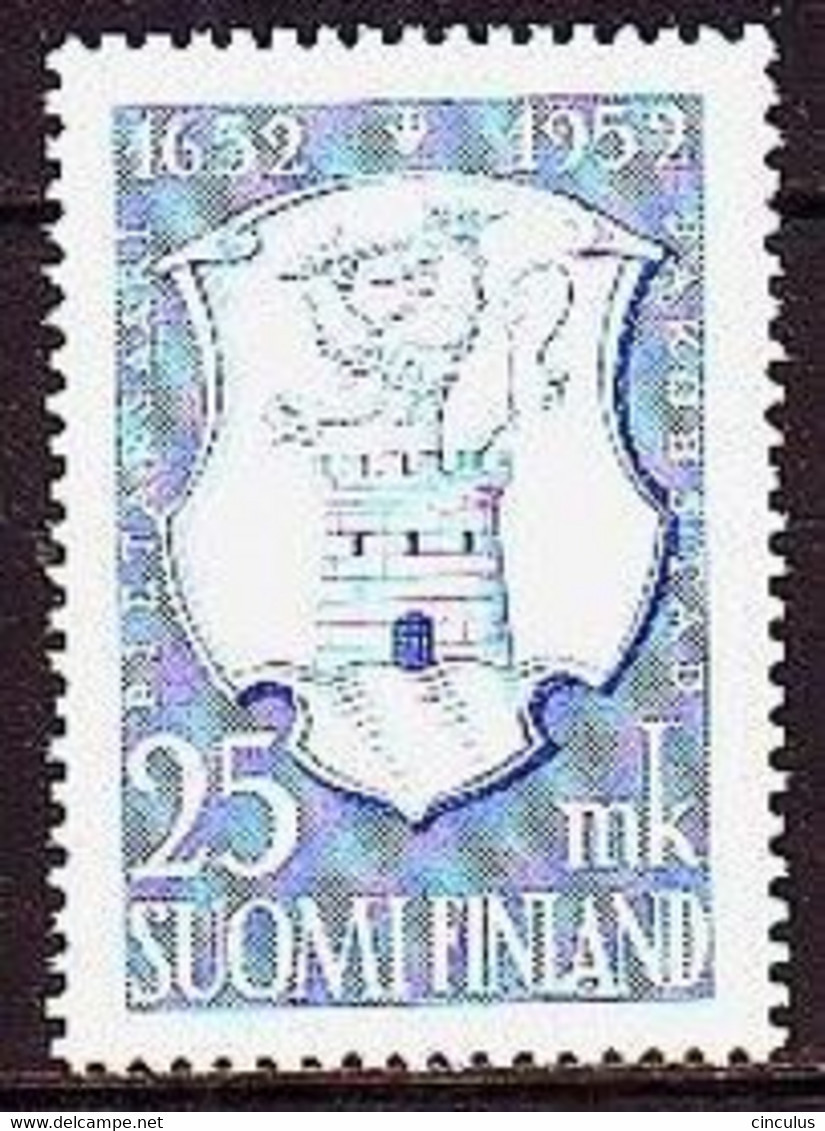 1952. Finland. 300th Anniversary Pietarsaari (Jakobstad) - Coat Of Arms. MNH. Mi. Nr. 410 - Nuovi