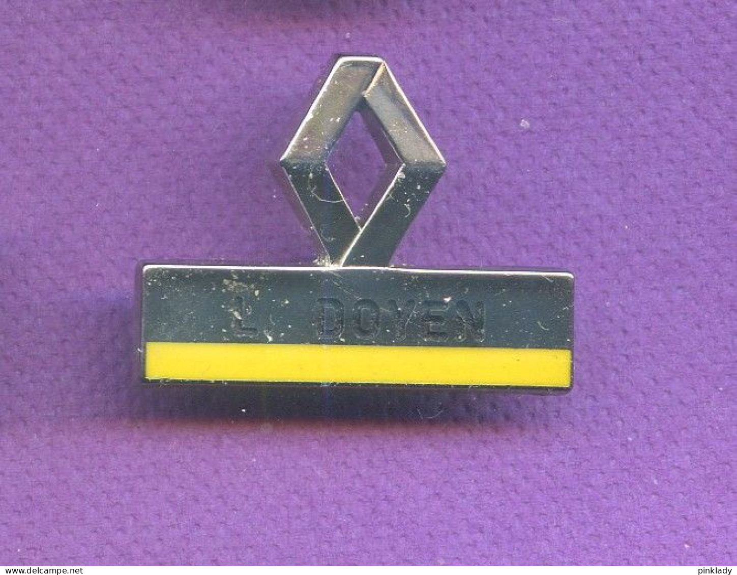 Rare Pins Auto Voiture Renault Logo L. Doyen Zamac Metargent Paris Q892 - Renault