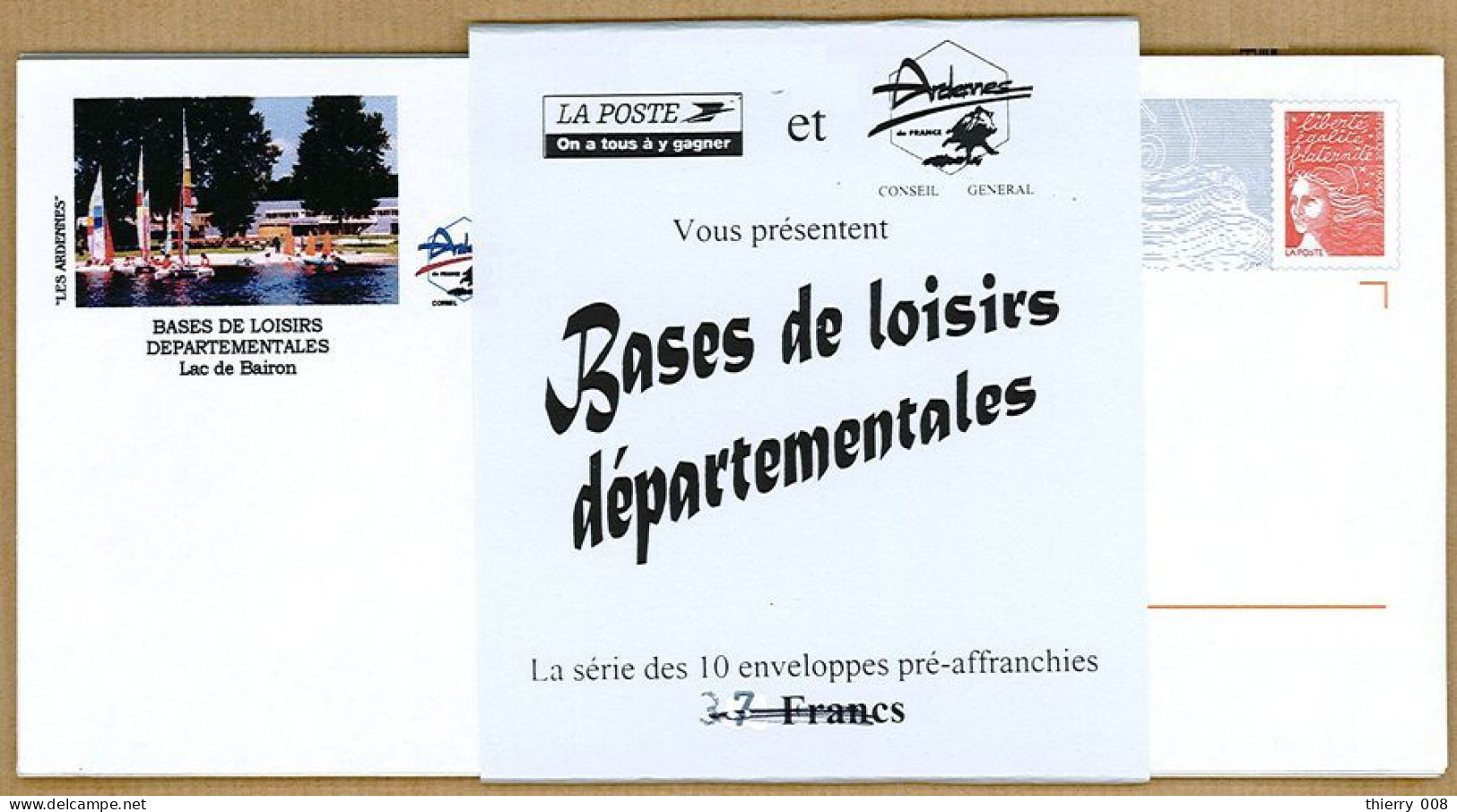 178 Lot De 10 Prêt à Poster PAP 08 Ardennes Luquet  Bases De Loisirs Départementales - PAP : Bijwerking /Luquet