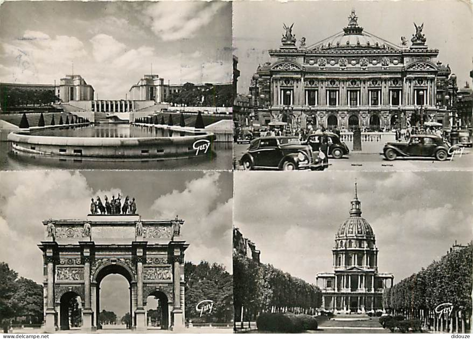 Automobiles - Paris - Multivues - CPSM Grand Format - Voir Scans Recto-Verso - Turismo