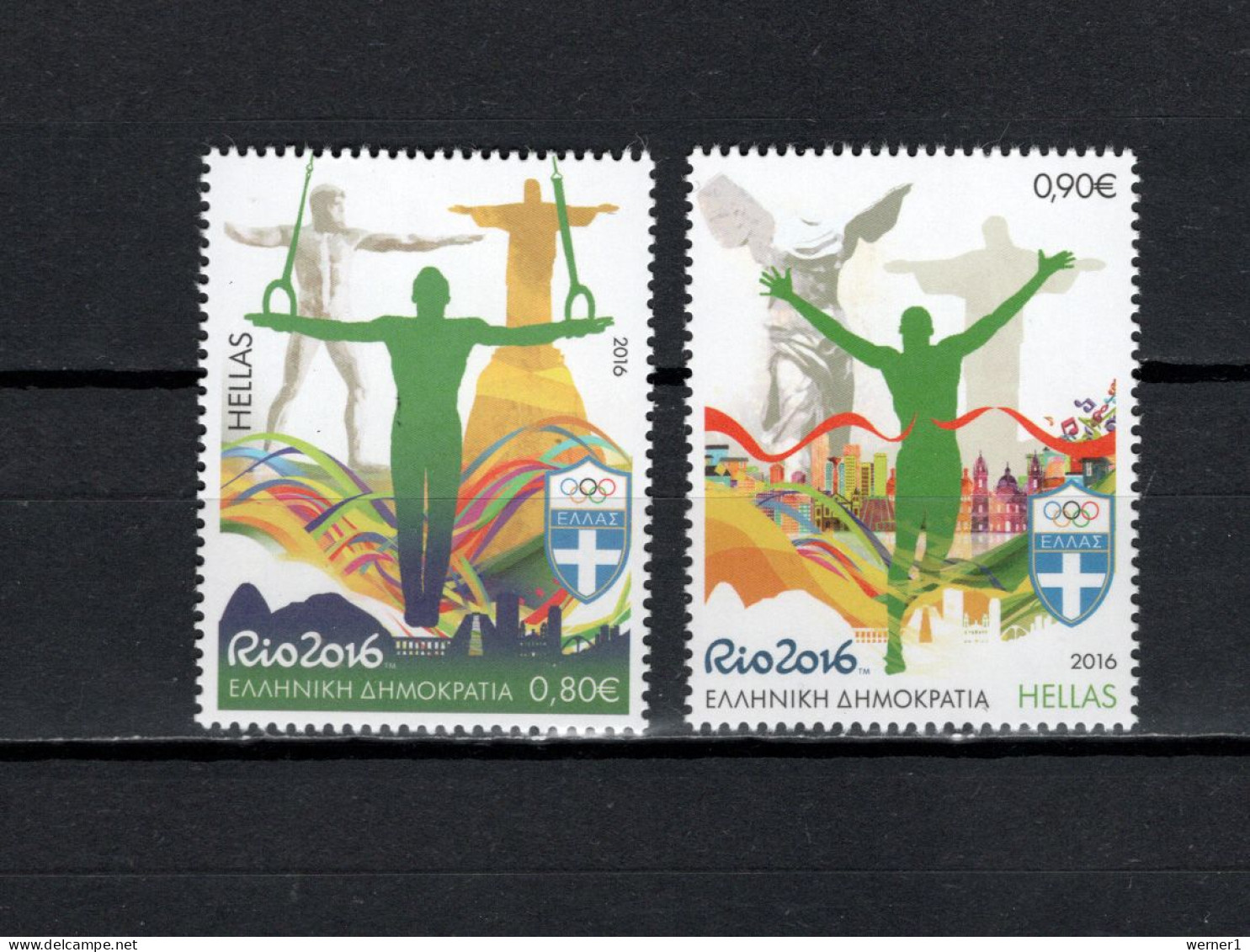 Greece 2016 Olympic Games Rio De Janeiro Set Of 2 MNH - Summer 2016: Rio De Janeiro