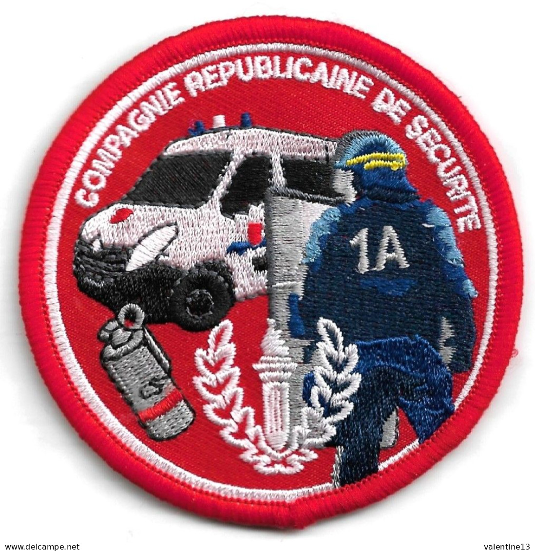 Ecusson POLICE NATIONALE COMPAGNIE REPUBLICAINE DE SECURITE C.R.S - Policia