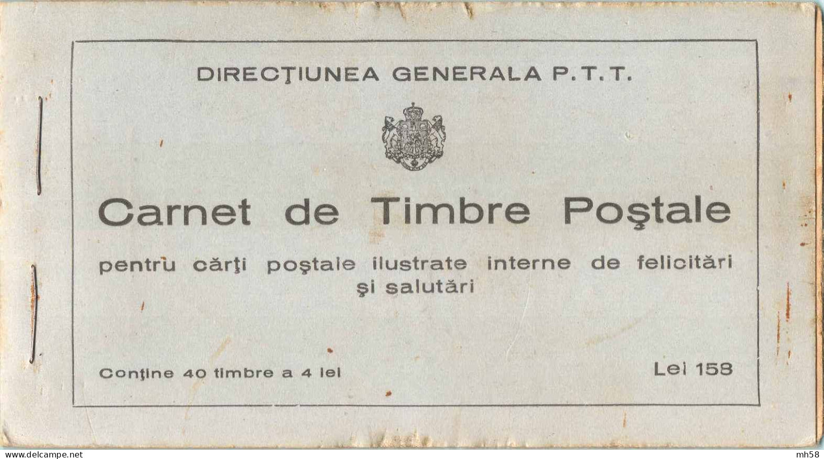 ROUMANIE ROMANIA RUMÄNIEN 1939  - Carnet / Booklet / Markenheftchen 158 L - Charles I - Postzegelboekjes