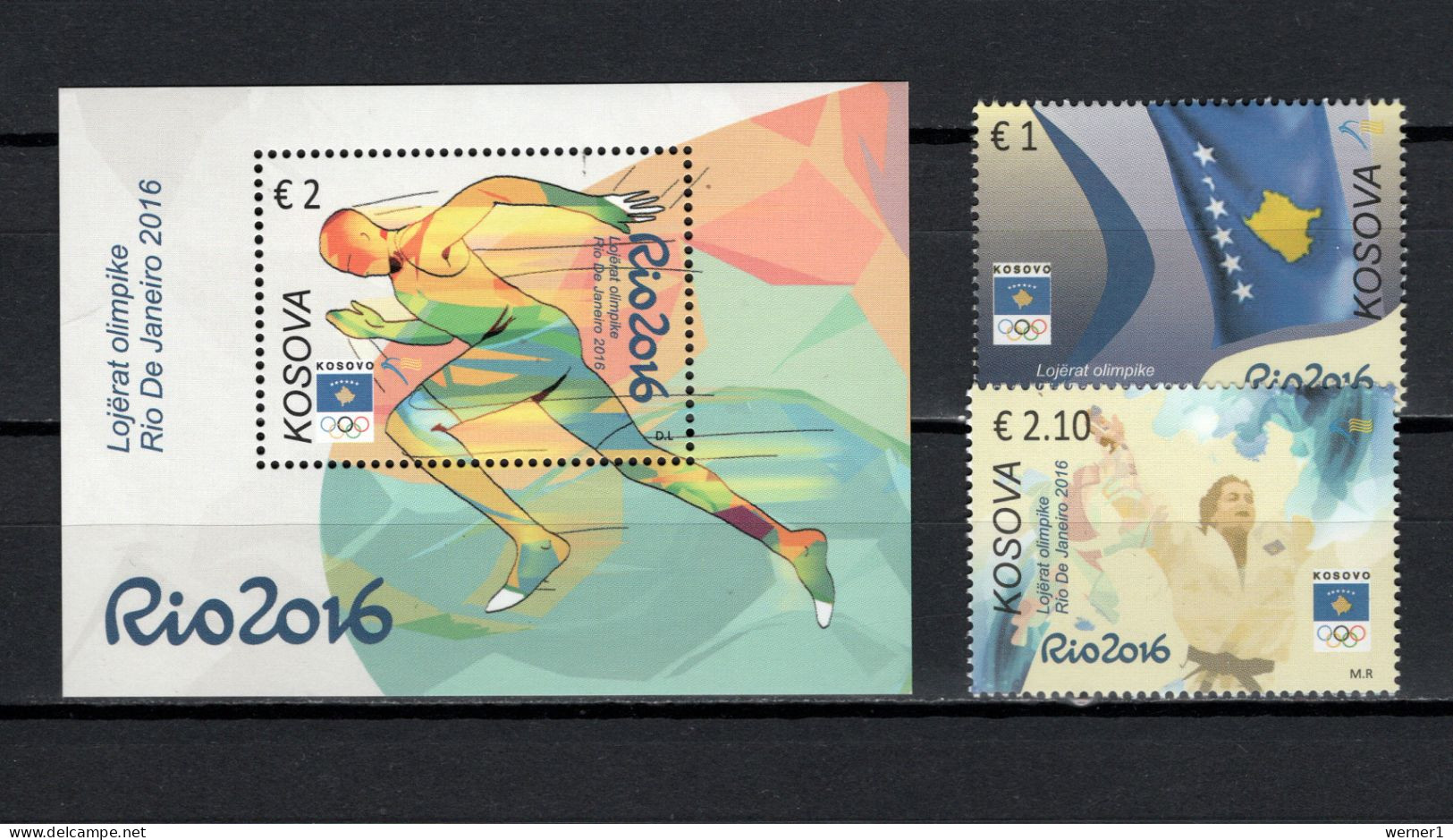 Kosovo 2016 Olympic Games Rio De Janeiro Set Of 2 + S/s MNH - Zomer 2016: Rio De Janeiro