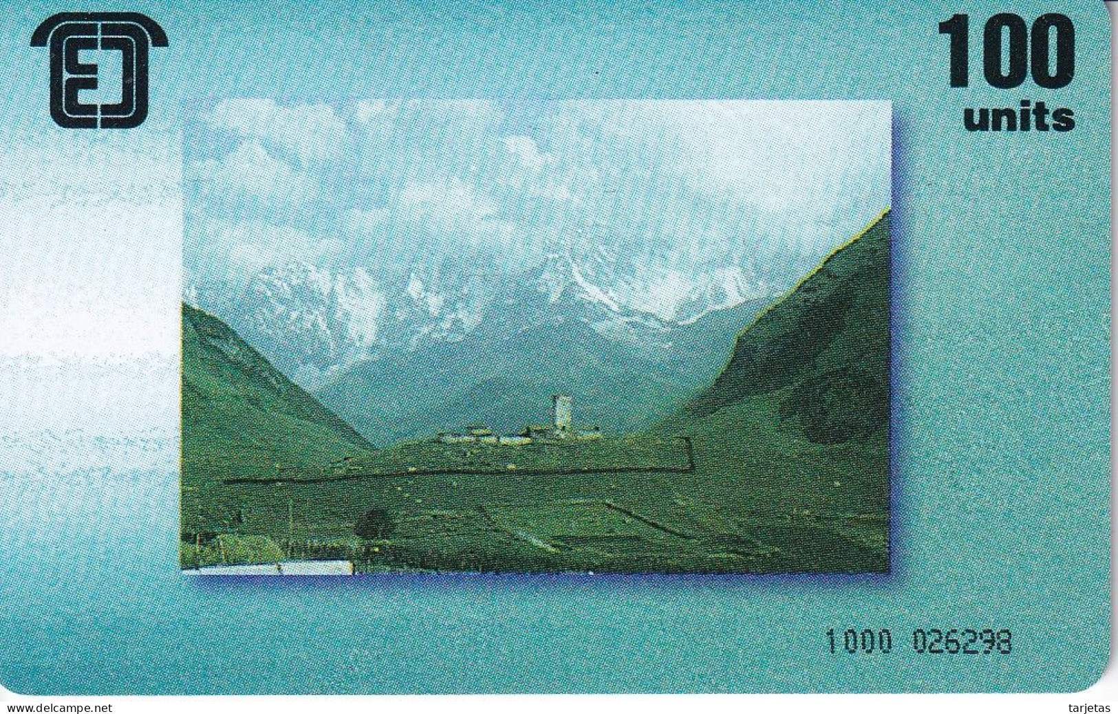 TARJETA DE GEORGIA DE 100 UNITS DEL AÑO 1996 DE UN PAISAJE (MONTAÑA-MOUNTAIN) - Georgia