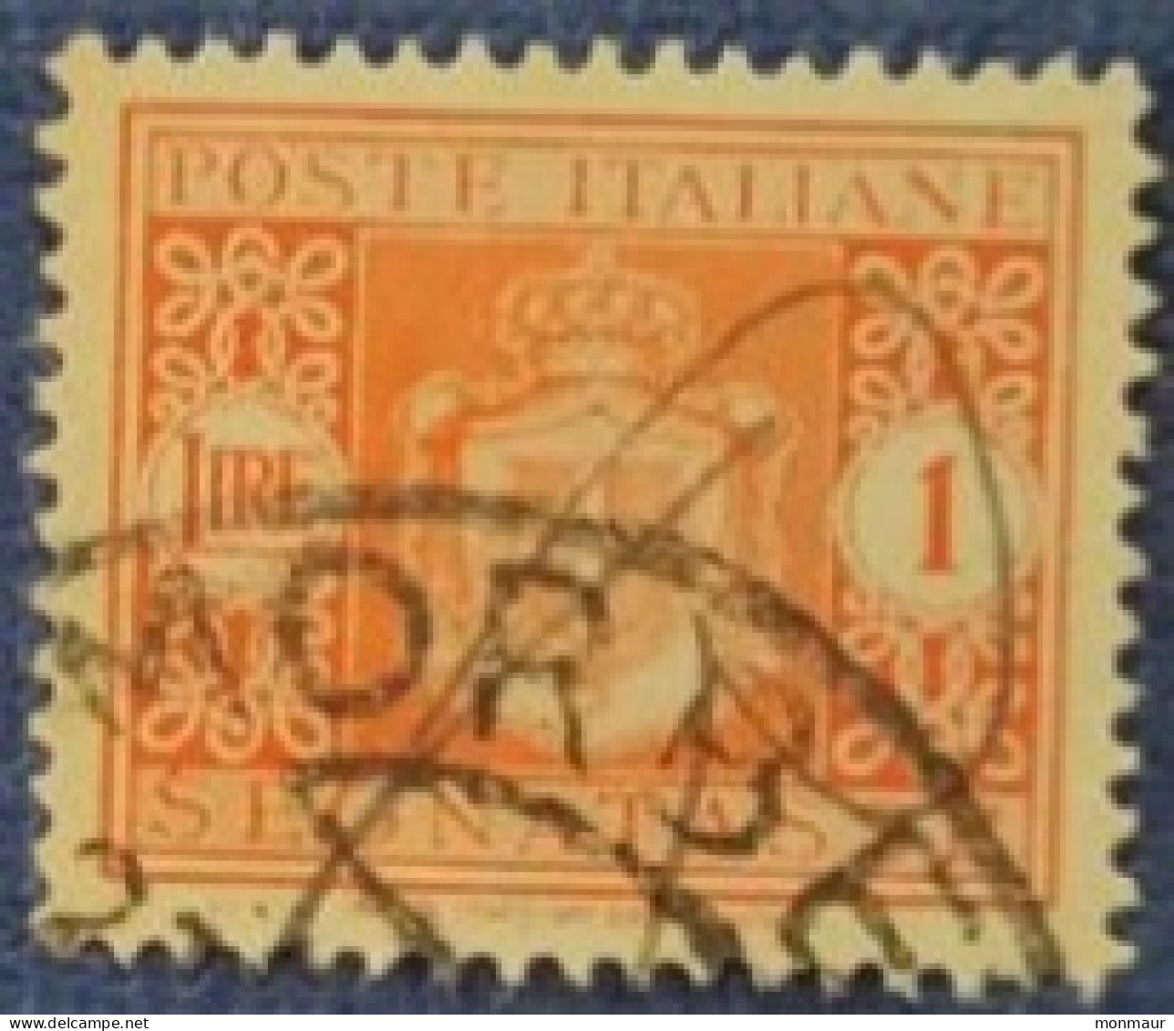 ITALIA REGNO 1934 SEGNATASSE LIRE 1 - Taxe