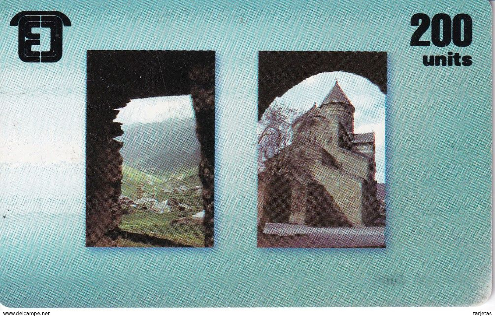 TARJETA DE GEORGIA DE 200 UNITS DEL AÑO 1996 DE UN PAISAJE (MONTAÑA-MOUNTAIN) - Géorgie