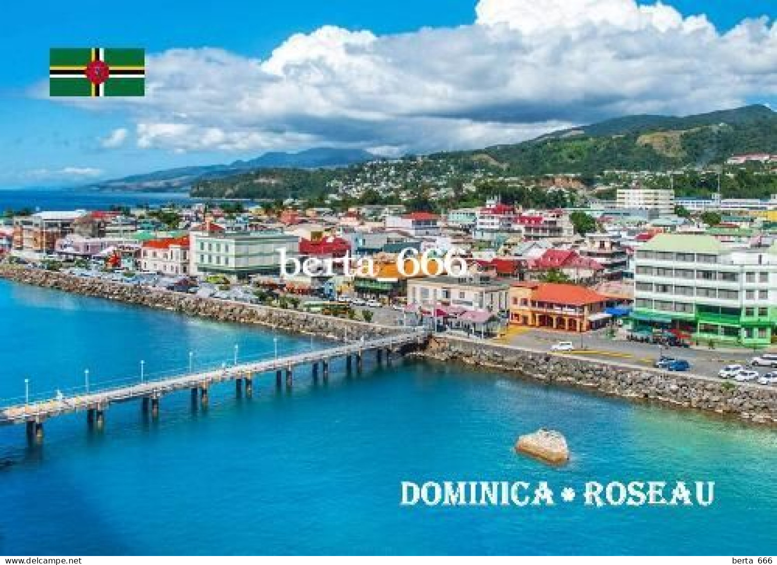 Dominica Roseau New Postcard - Dominica