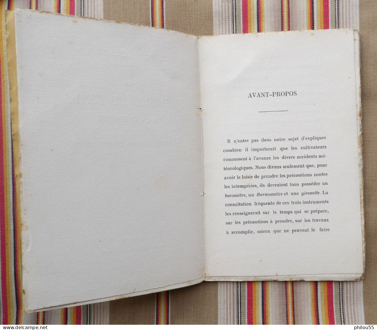 12 RODEZ CARRERE Prevision Du Temps A La Campagne Obsevations Populaires De C. TOULOUSE - Midi-Pyrénées