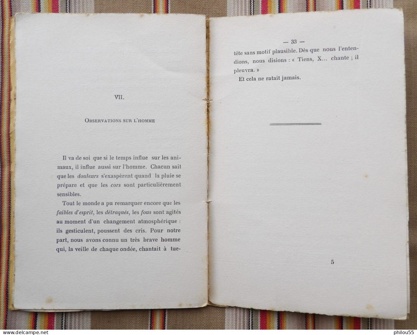 12 RODEZ CARRERE Prevision du Temps a la Campagne Obsevations Populaires de C. TOULOUSE