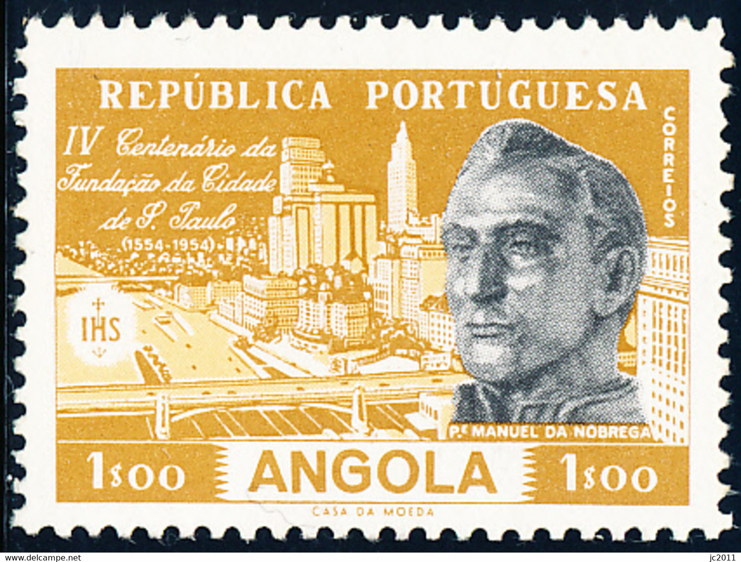 Angola - 1954 - S. Paulo / Brasil - Manuel Da Nóbrega - MNG - Angola