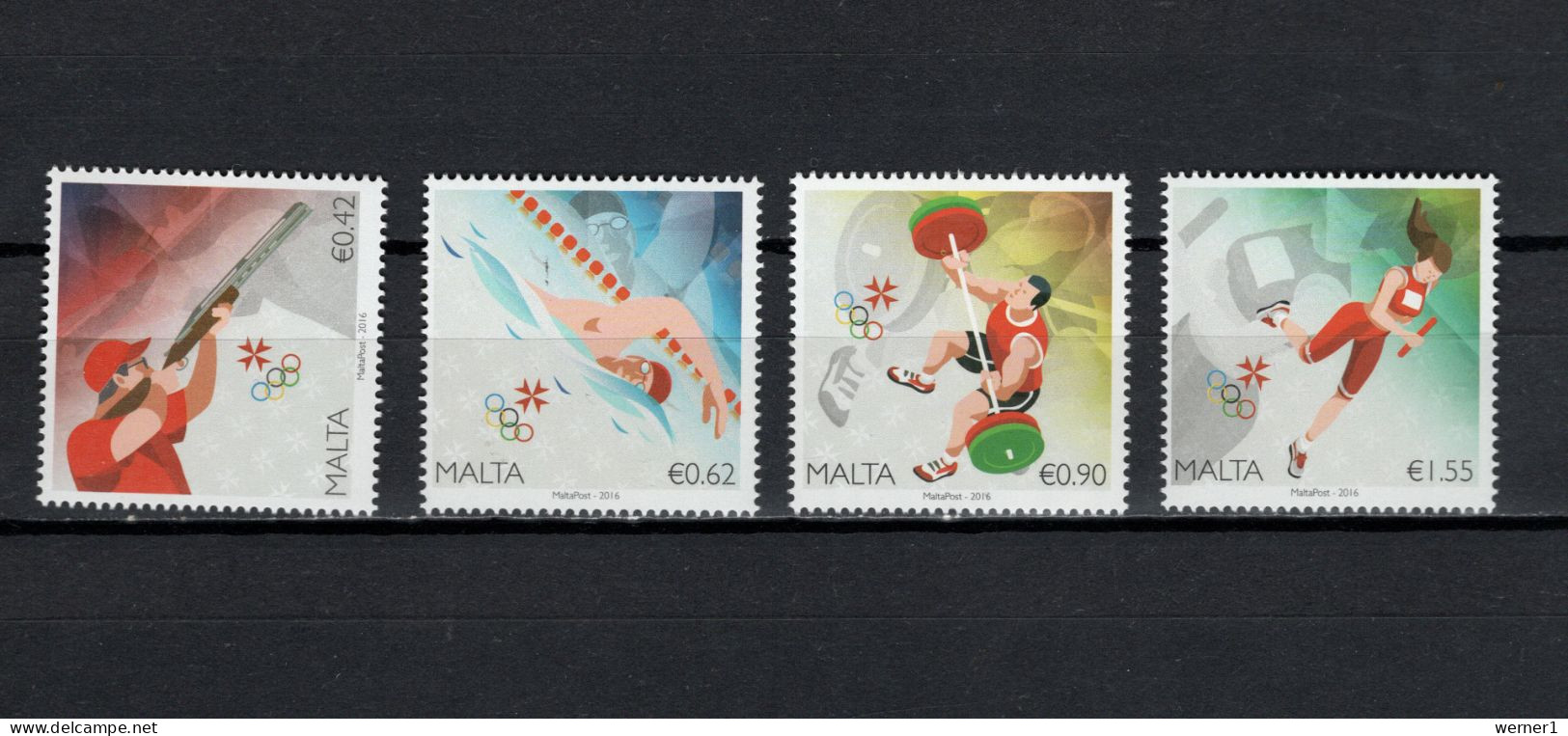 Malta 2016 Olympic Games Rio De Janeiro Set Of 4 MNH - Summer 2016: Rio De Janeiro