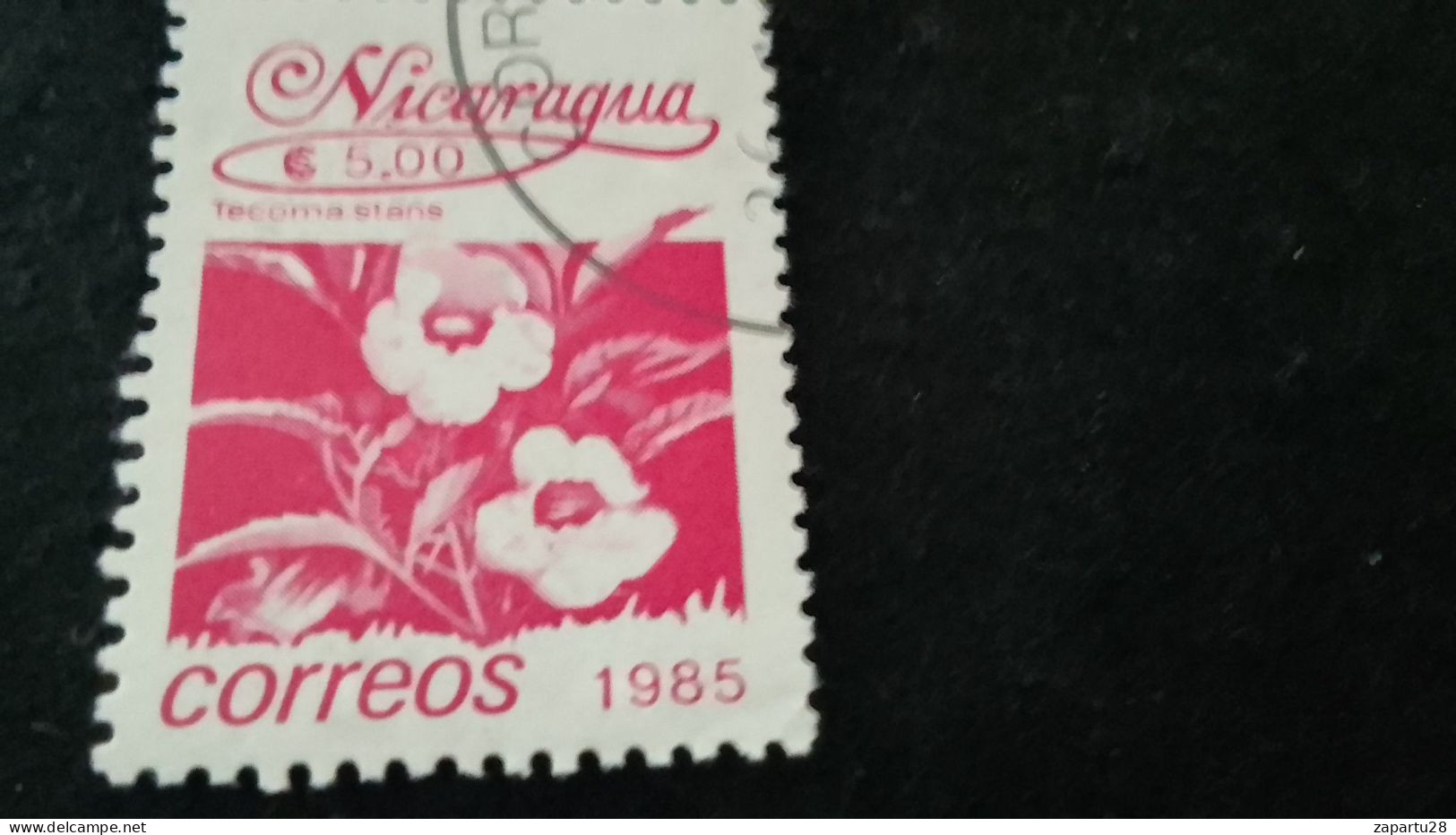 NİARAGUA-1985   5   CORD     DAMGALI - Nicaragua