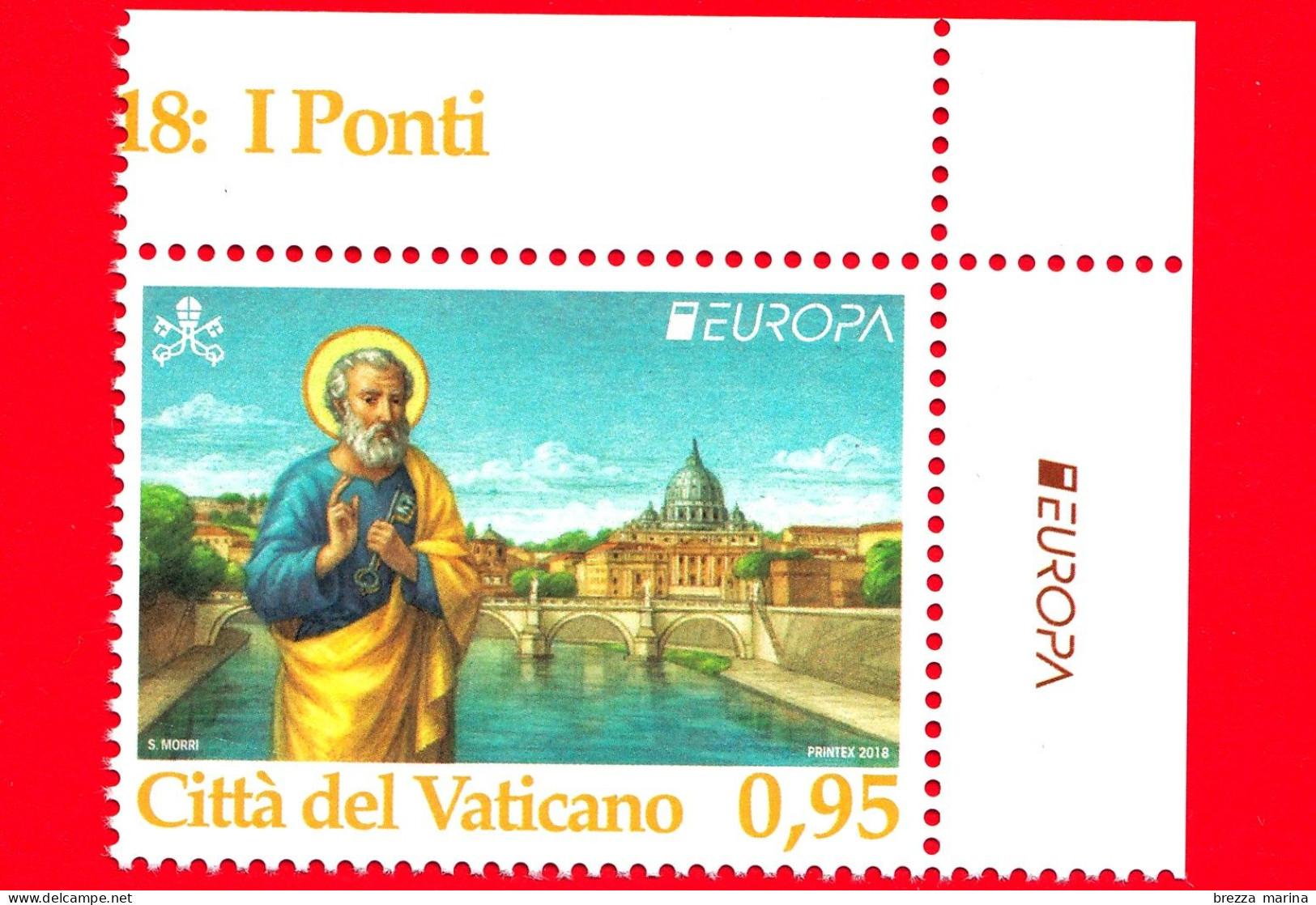 Nuovo - MNH - VATICANO - 2018 - Europa - S.Pietro E Ponte S.Angelo, A Roma - 0.95 - Nuovi