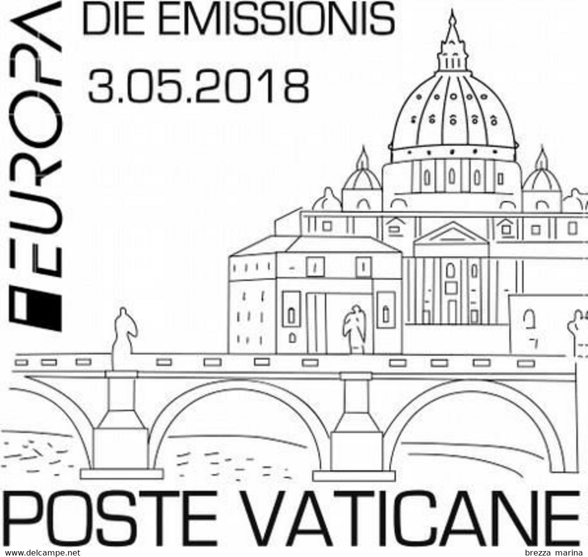 Nuovo - MNH - VATICANO - 2018 - Europa - S.Pietro E Ponte S.Angelo, A Roma - 0.95 - Nuovi