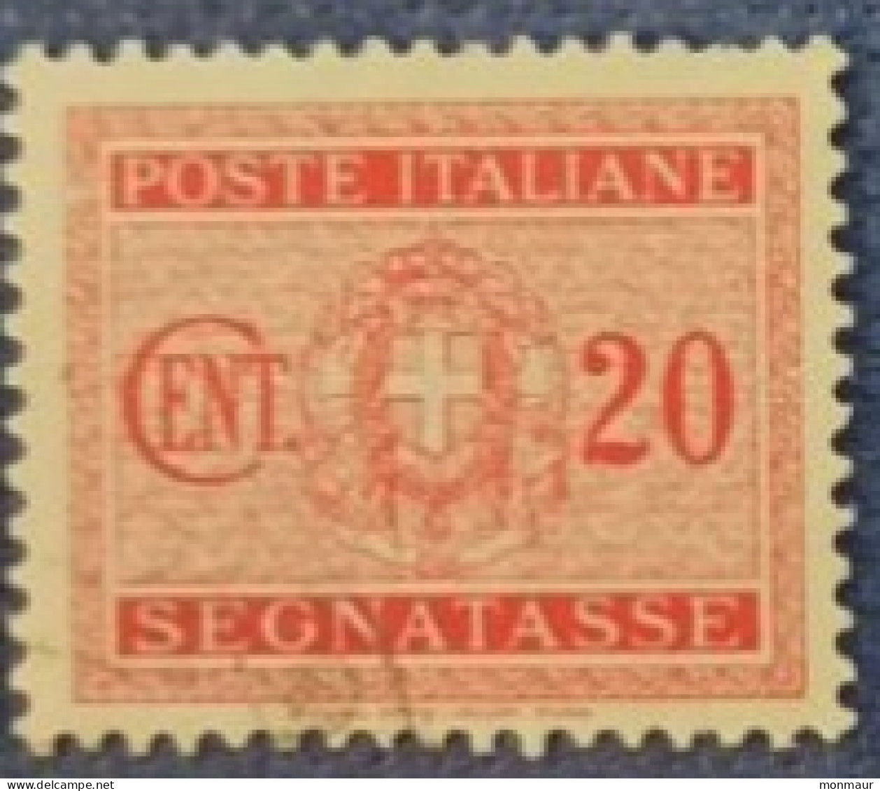 ITALIA  LUOGOTENENZA 1945 SEGNATASSE CENT. 20 - Segnatasse