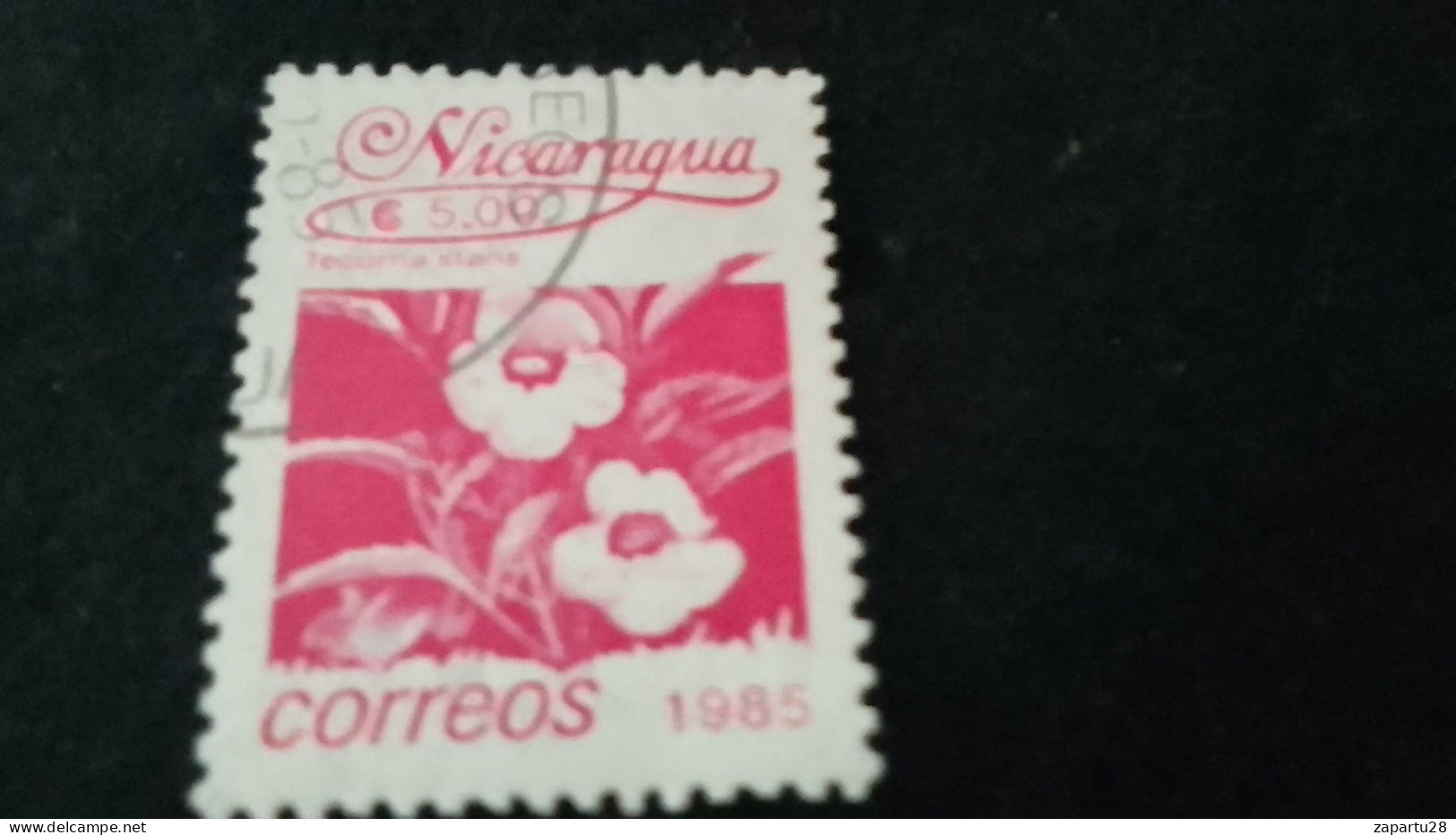 NİARAGUA-1985   5   CORD     DAMGALI - Nicaragua